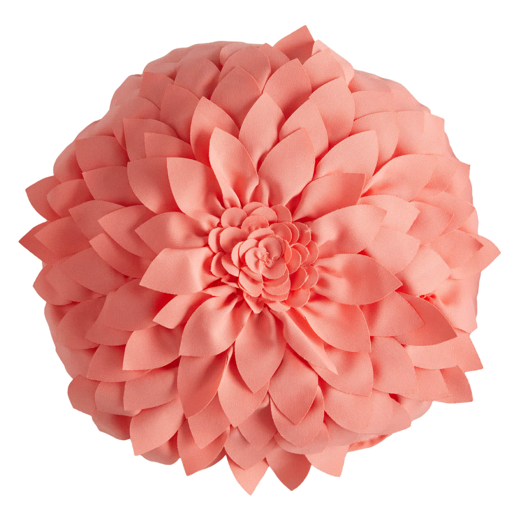 Coral Petal Outdoor Throw Pillow, 18"