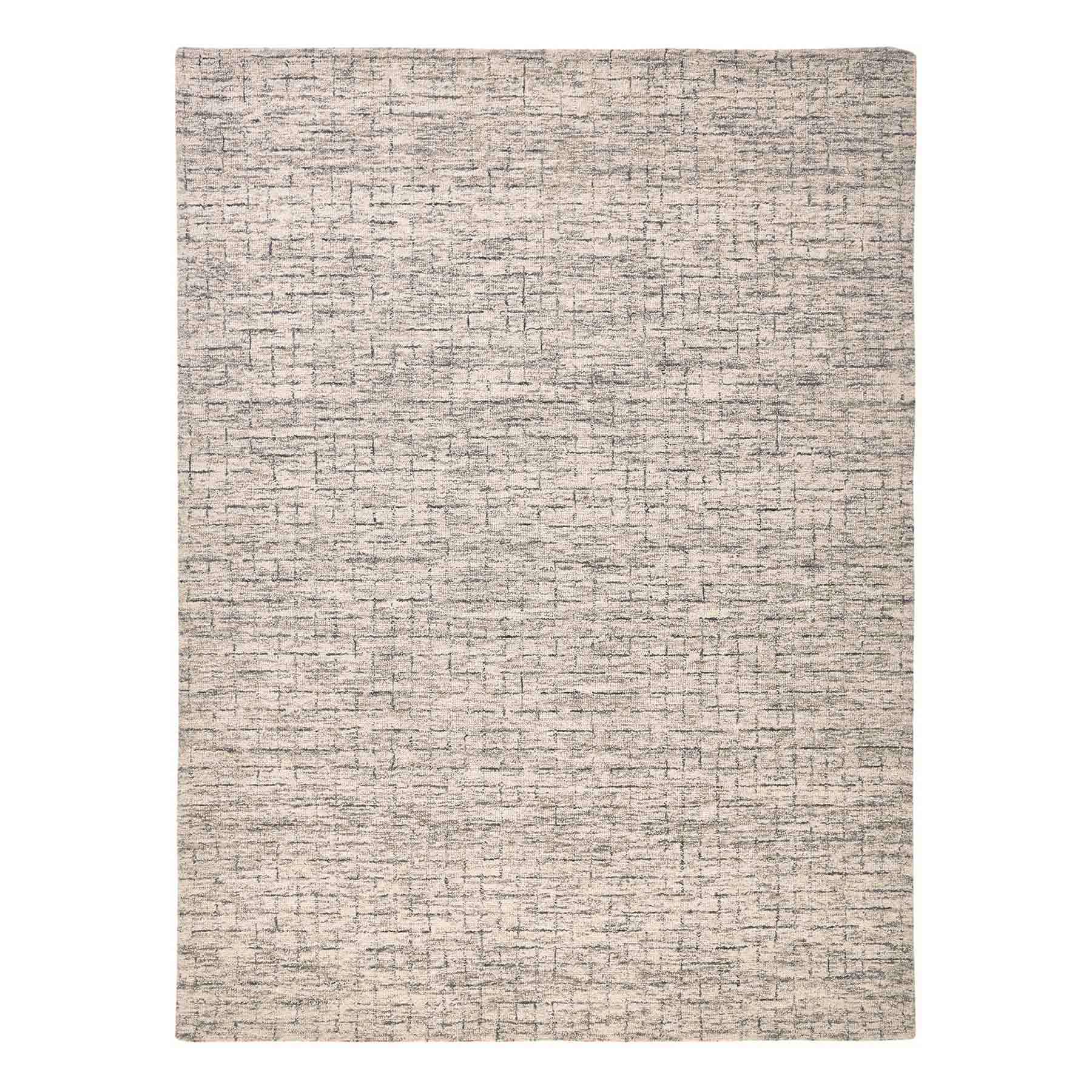 (A517) Crosby St. Tahoe Neutral Grey Textured Abstract Accent Rug, 2x4