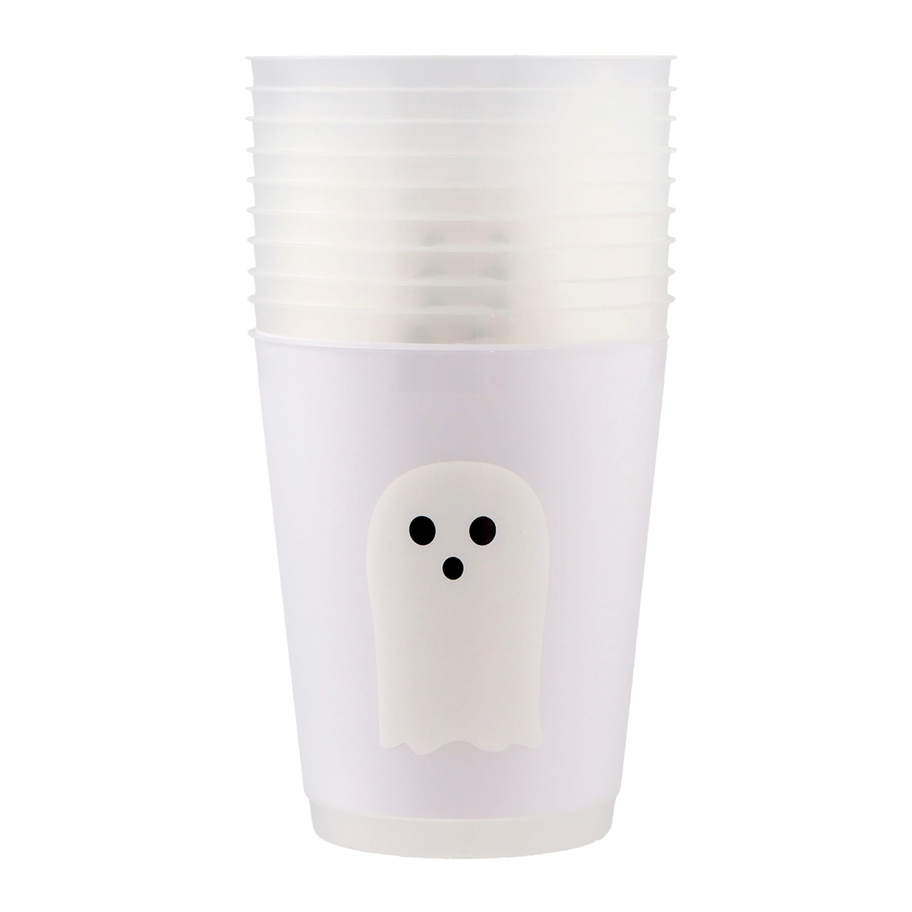10-Count Ghost Plastic Cups