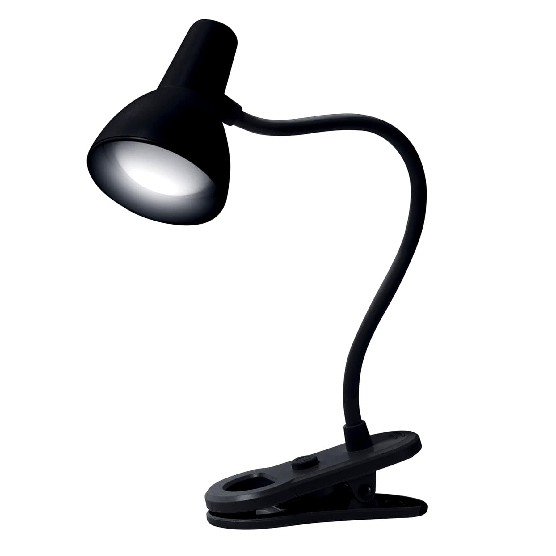 Black LED Clip-On Task Lamp, 5"