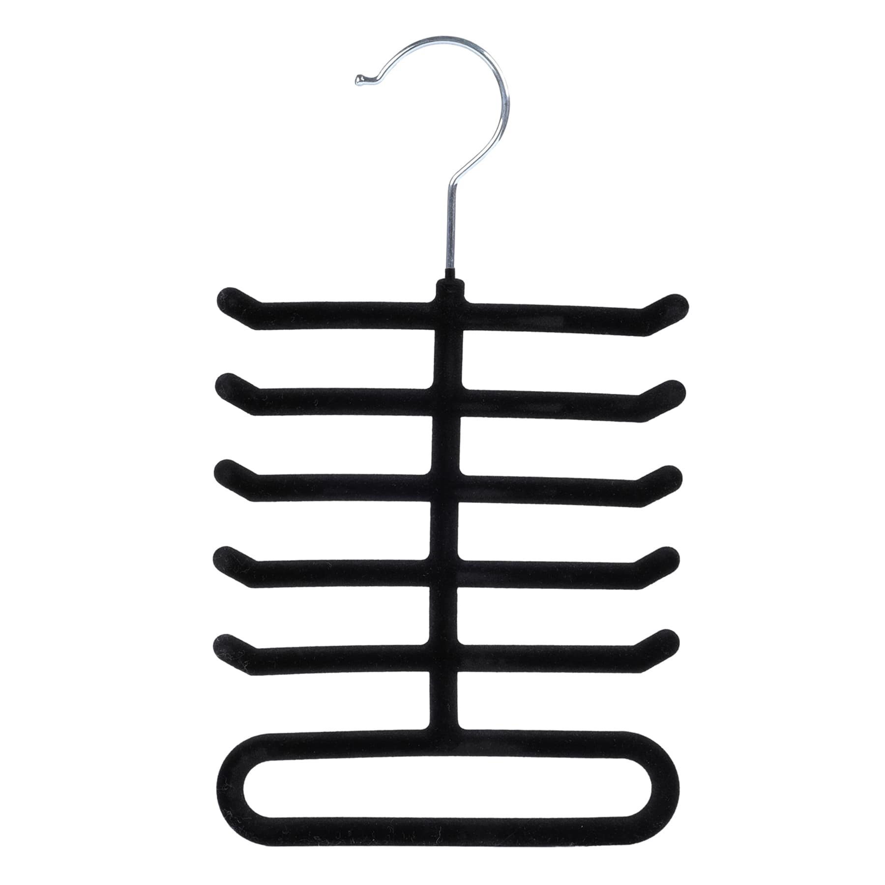 Velvet Tie Hanger, Black