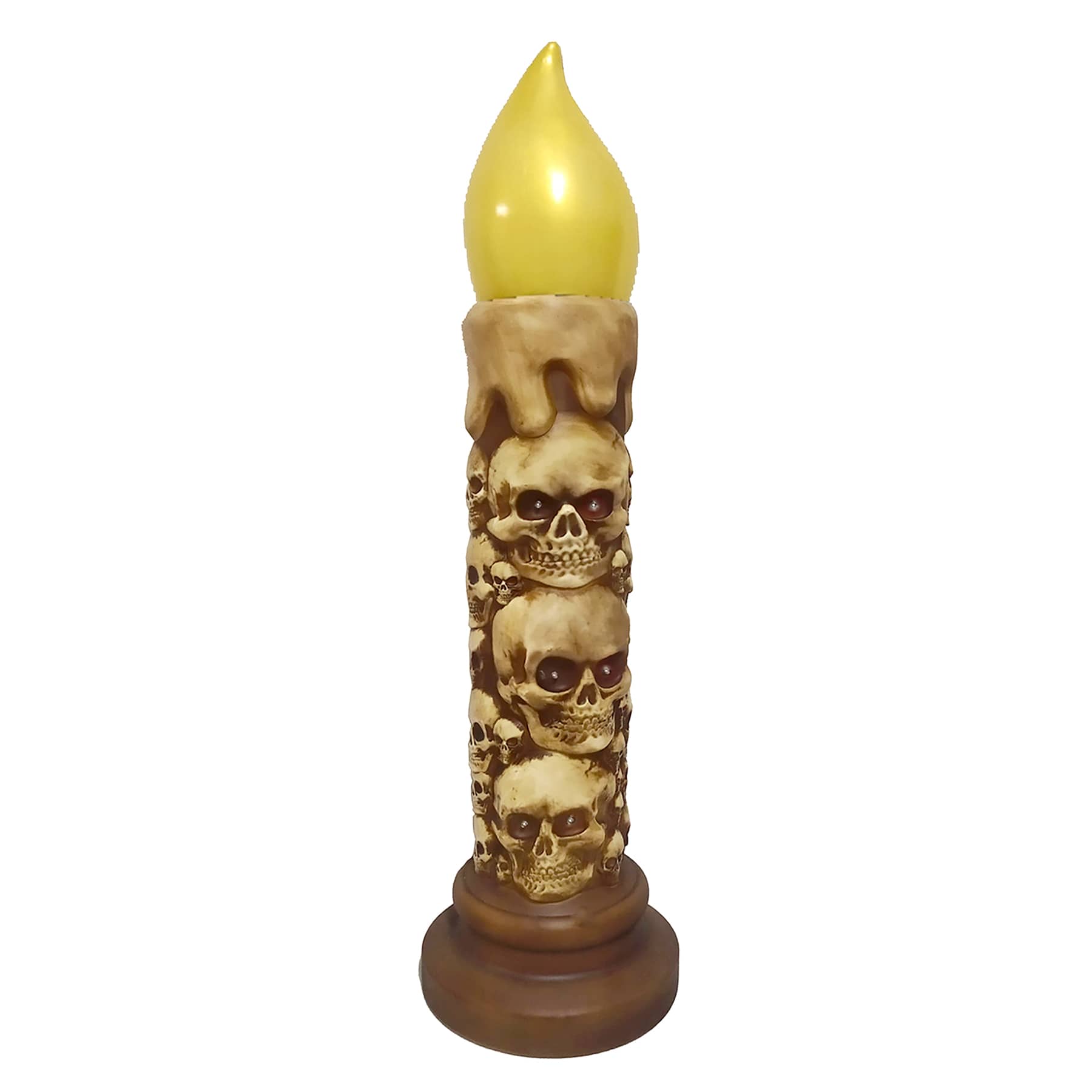 LED Skull Candle Blow Mold, 42"