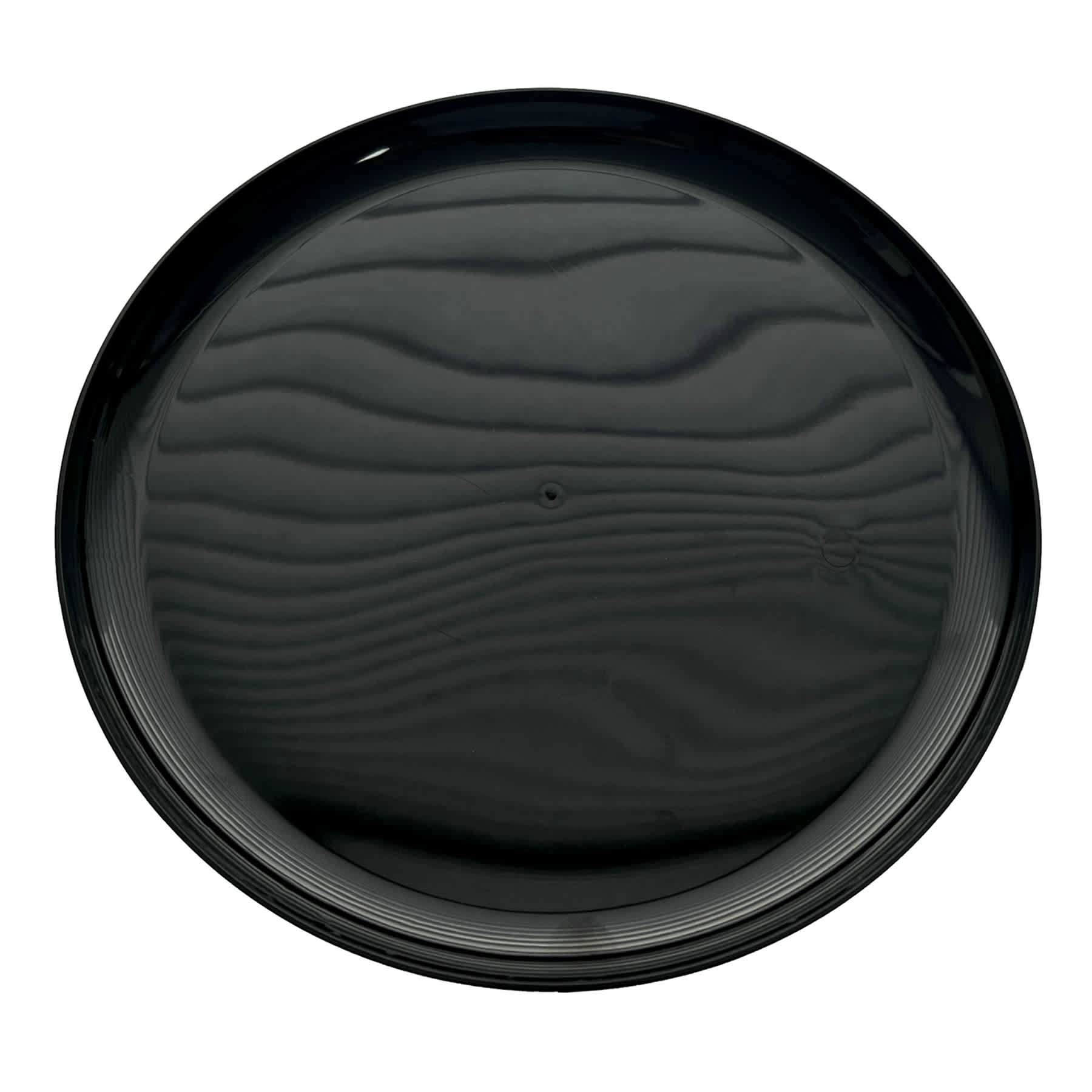 Set of 10 Black Salad Plates, 8"