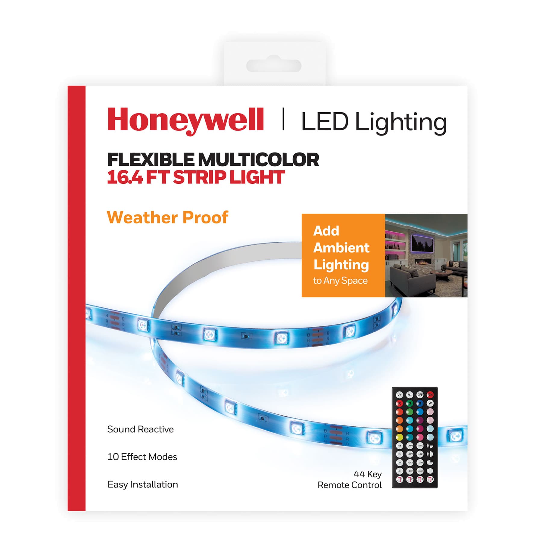 Multicolor Strip Lights, 16.4'