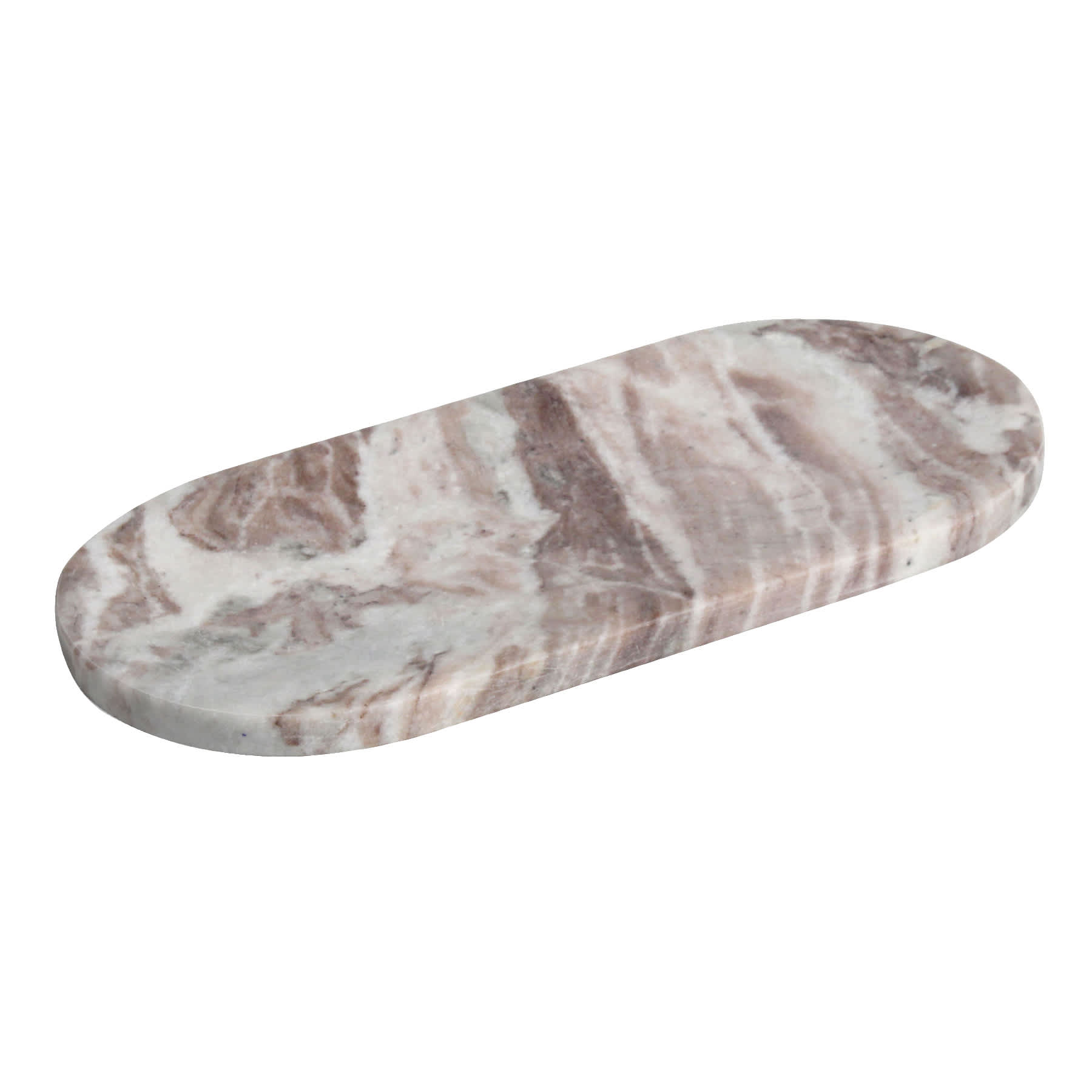 Brown Marble Trinket Tray, 12"