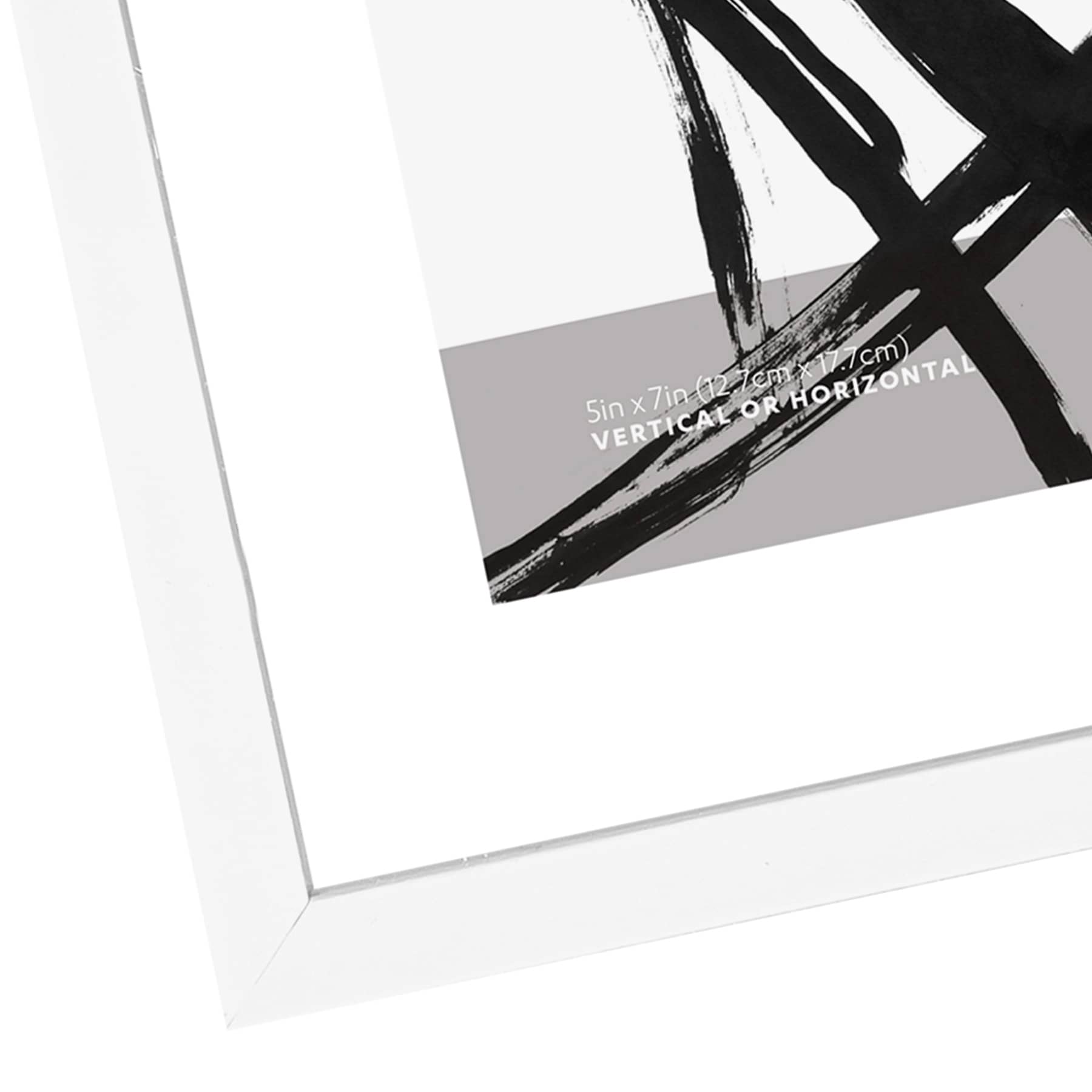 White Floating Wall Frame, 8x10