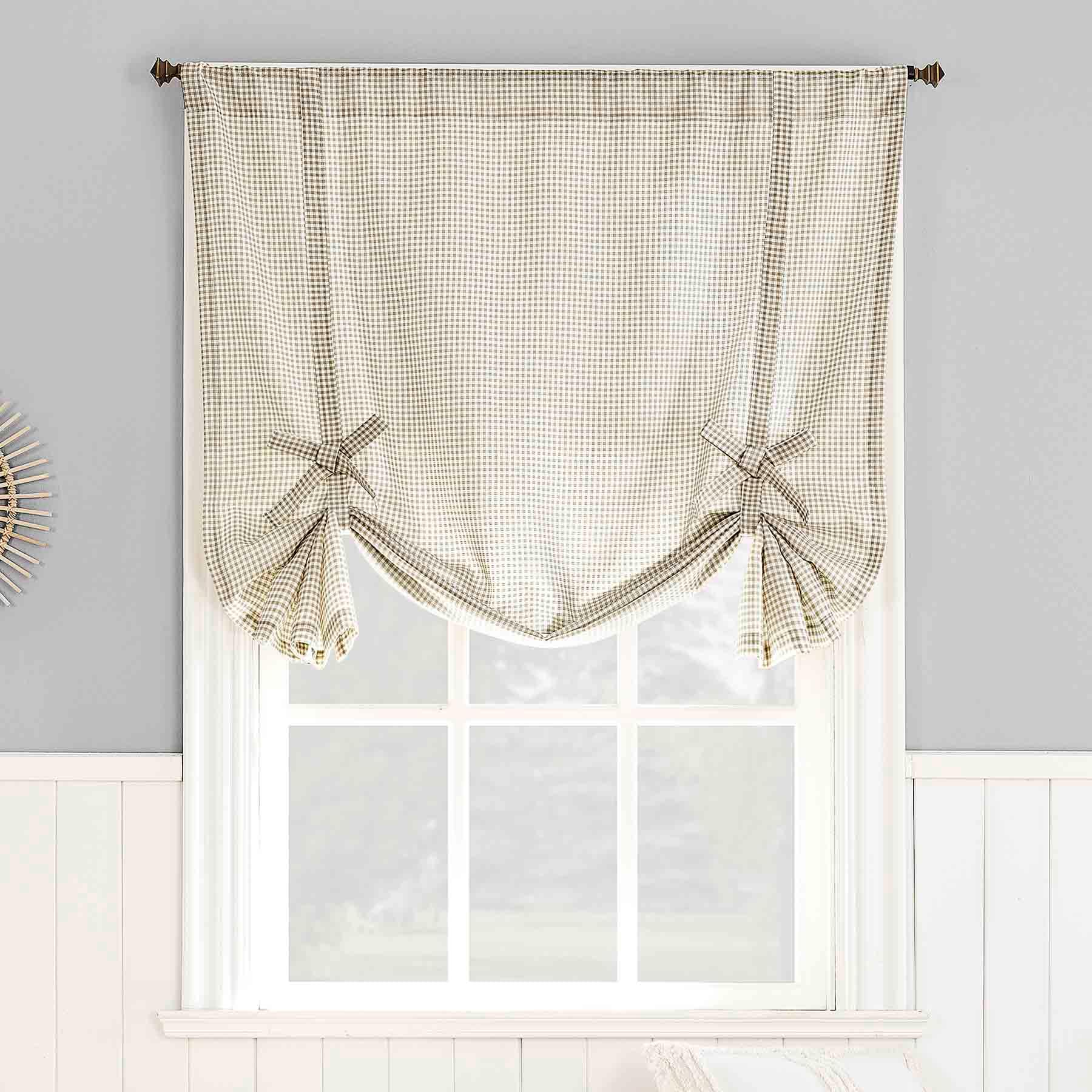 Halifax Natural Small Curtain Panel, 63"