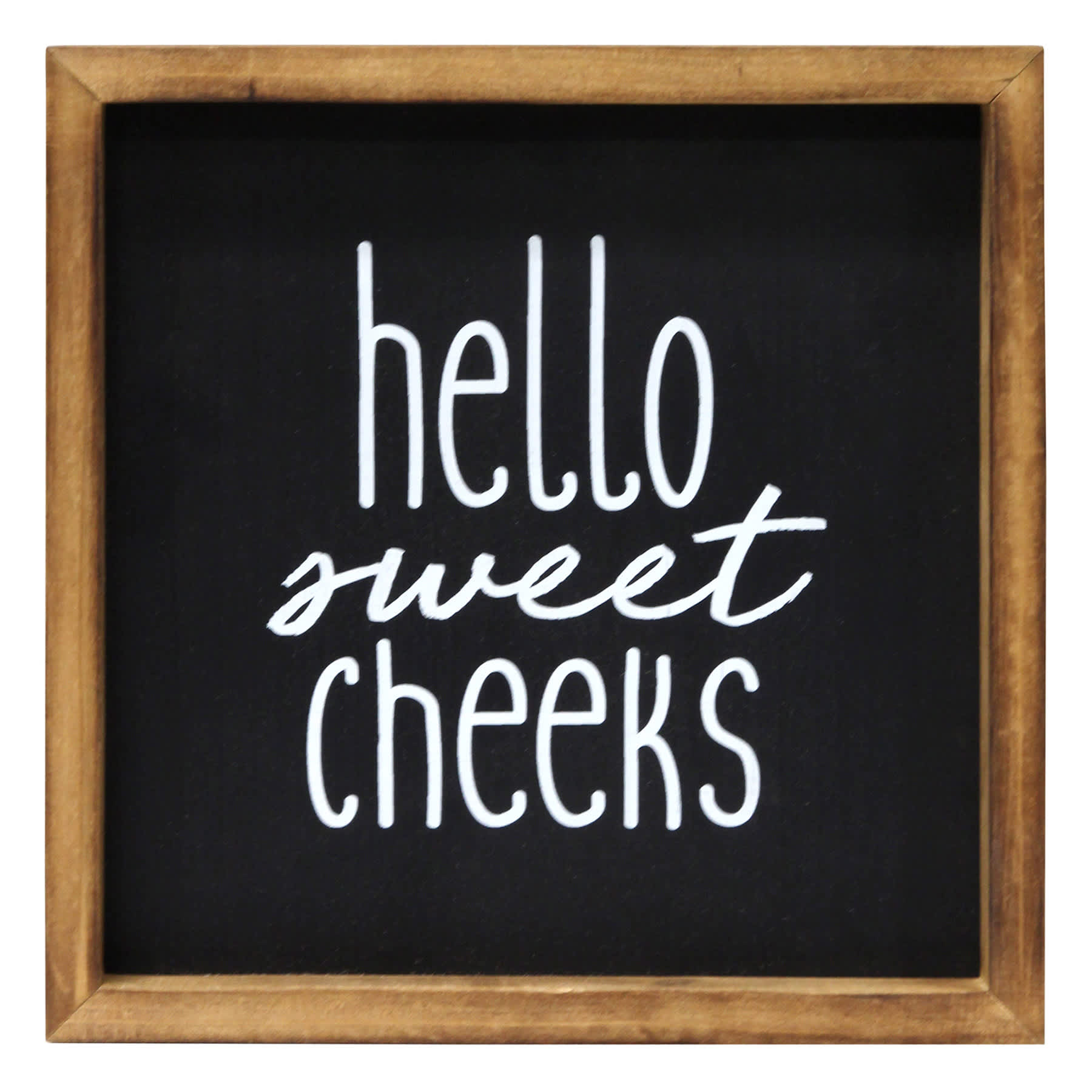 Hello Sweet Cheeks Framed Wall Sign, 10"