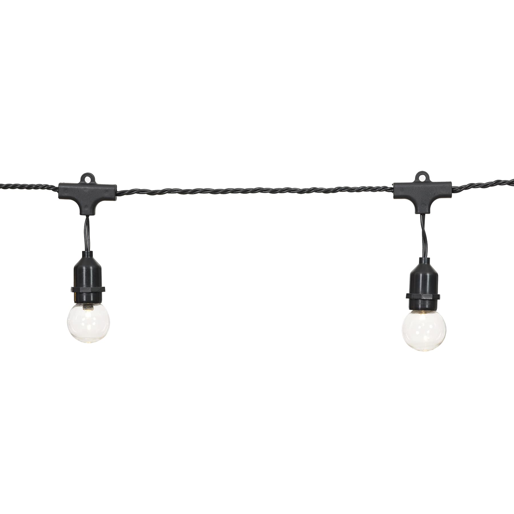 15-Count LED G40 Globe String Lights with Black Wire