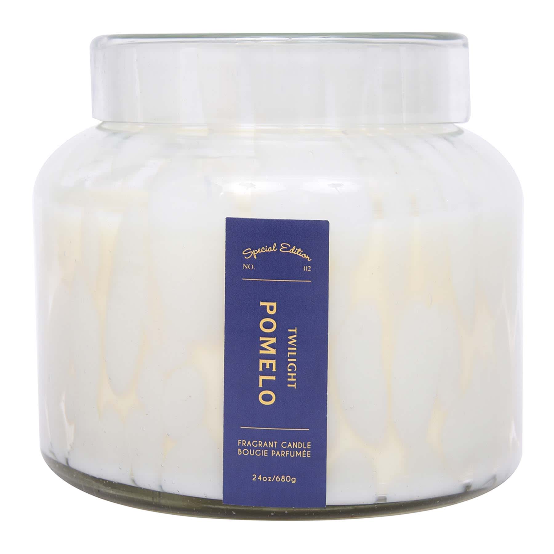 Twilight Pomelo Scented Confetti Glass Jar Candle, 24oz