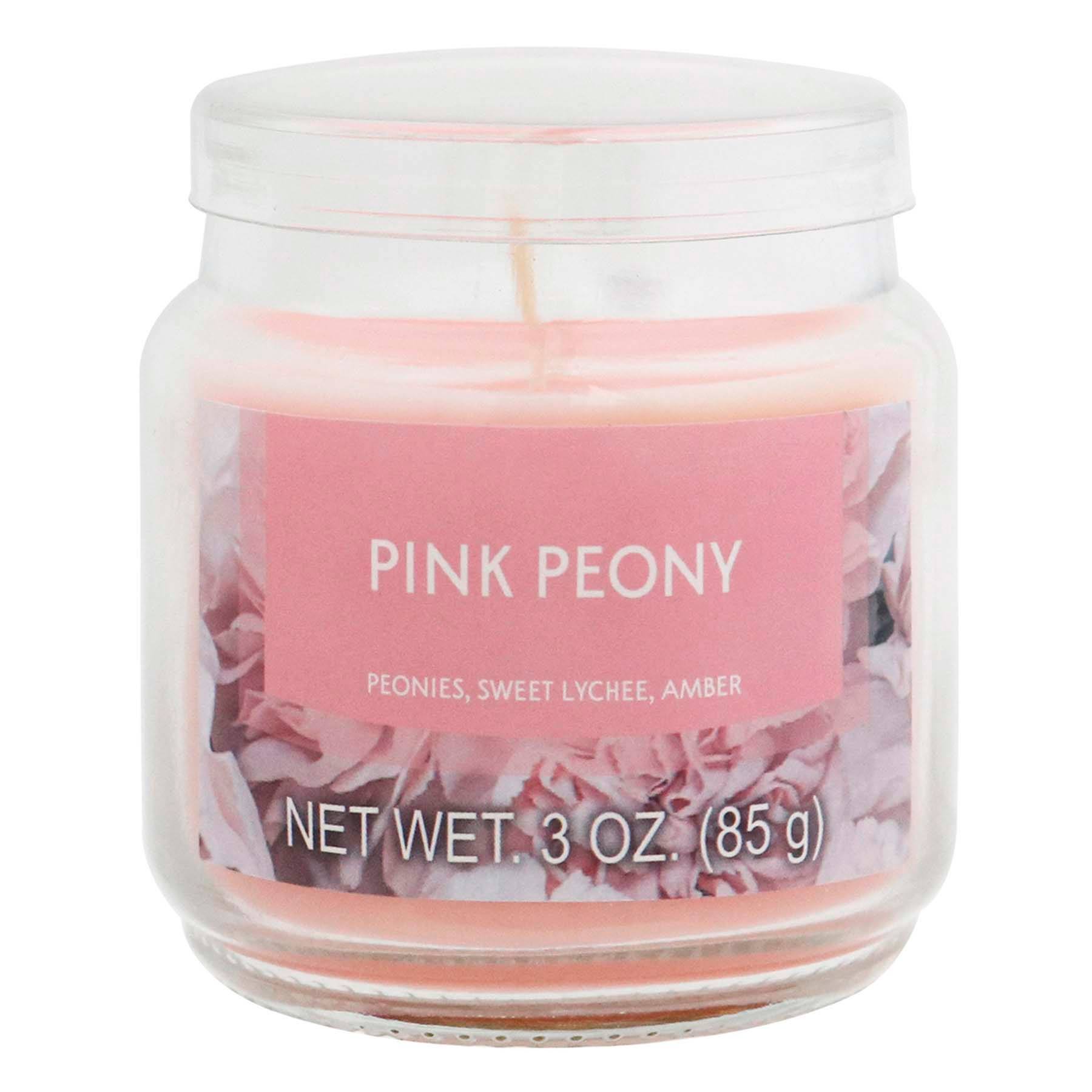 Pink Peony Scented Jar Candle, 3oz