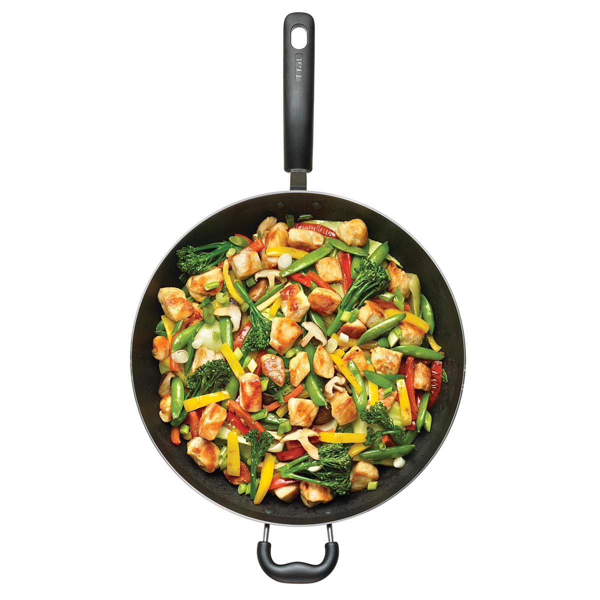 T-Fal Essentials Black Wok, 14"