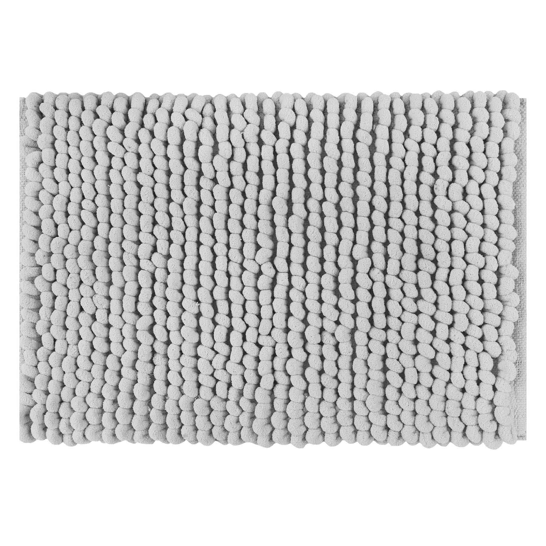 2-Pack Grey Loop Bath Rug Set, 17x24 & 20x30