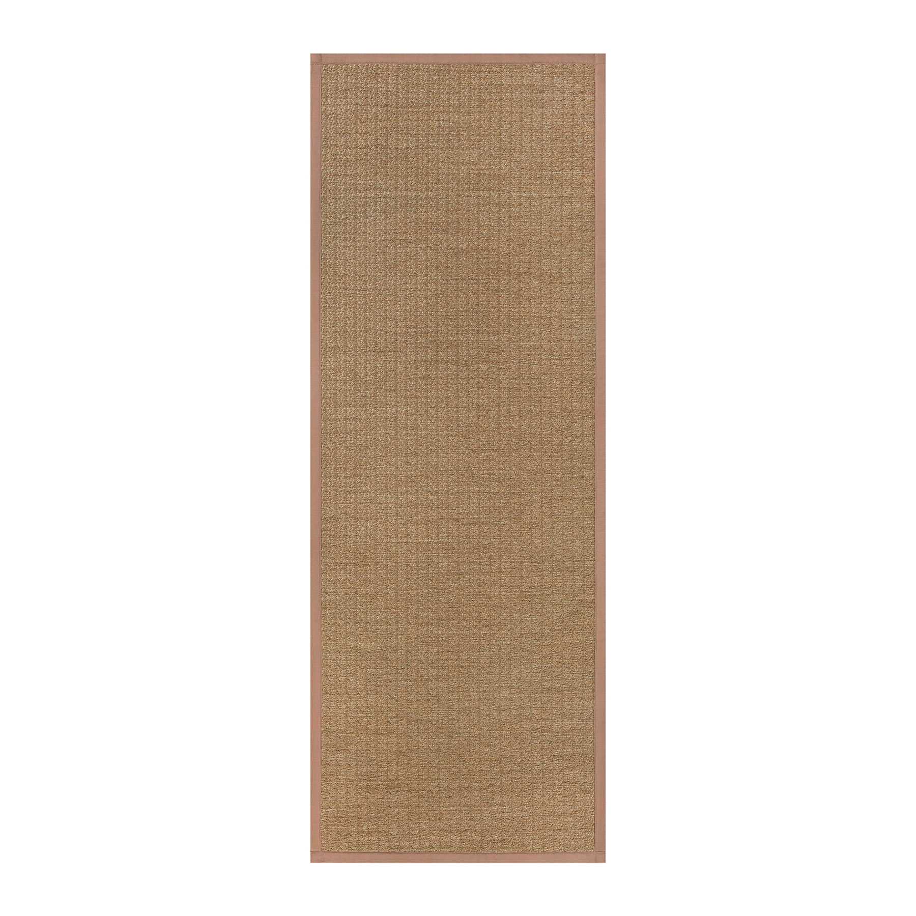 Solid Natural Textured Puffback Washable Kitchen Runner, 2x5