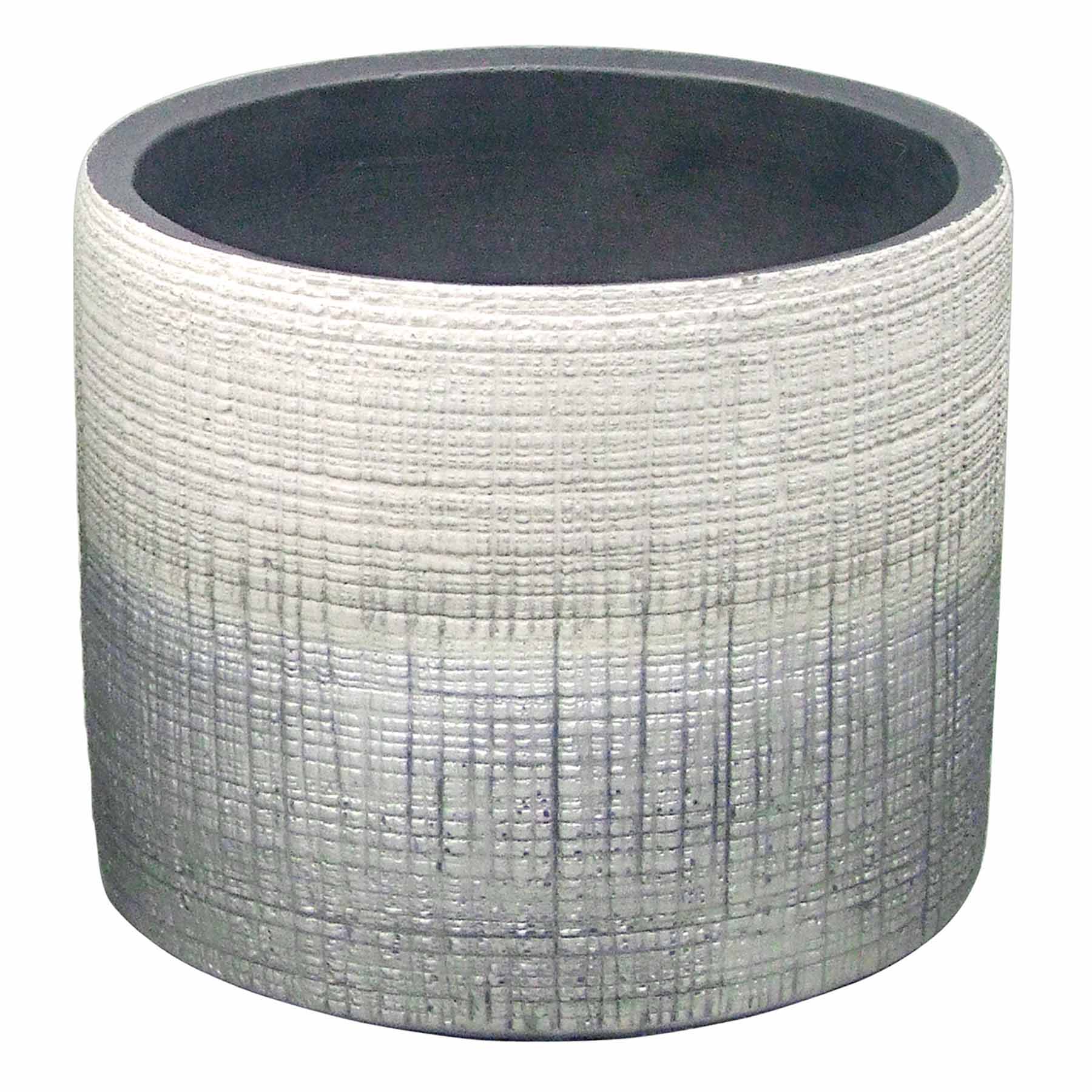Found & Fable Indoor Alfie Silver Ombre Planter, Medium