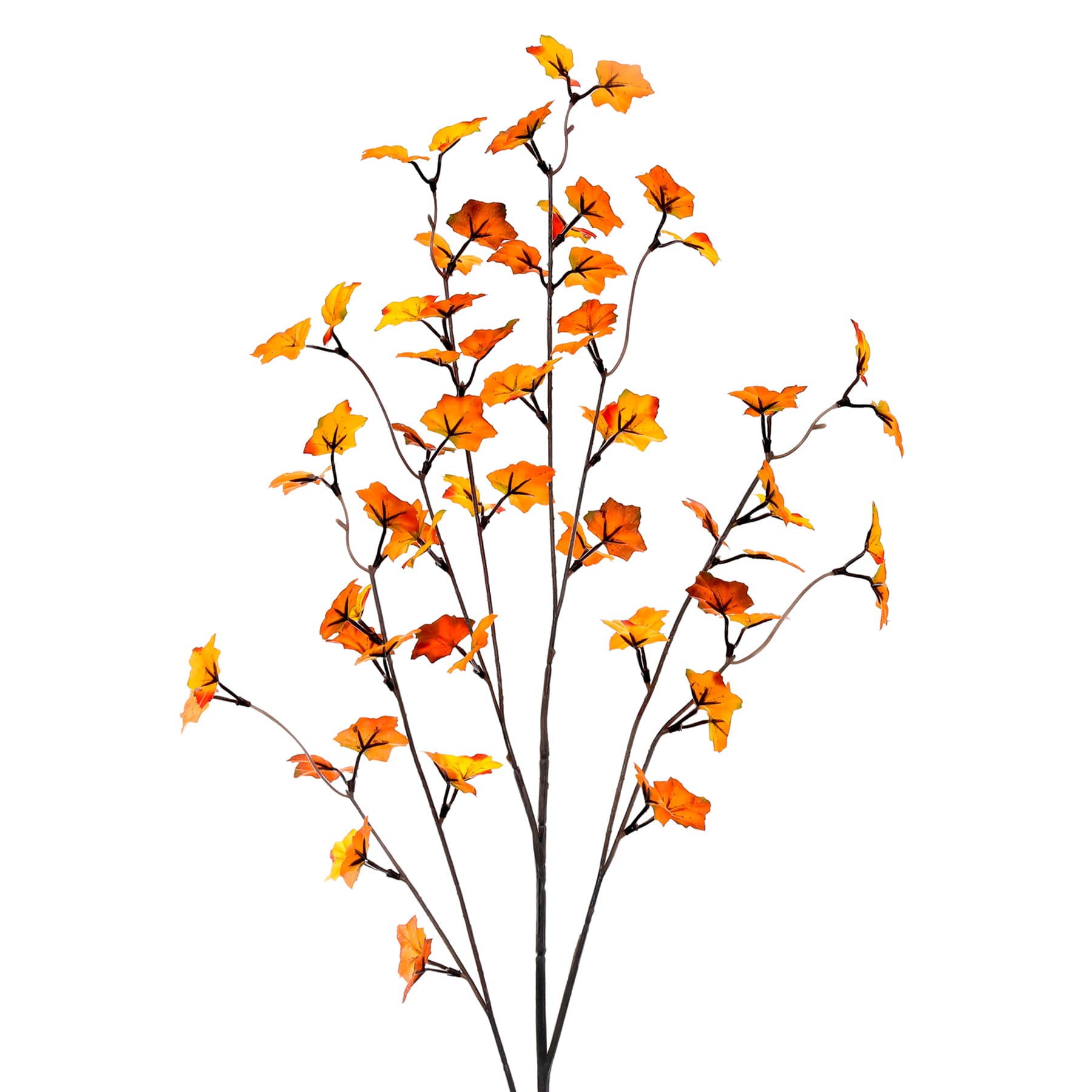 Orange Maple Leaf Stem, 38"