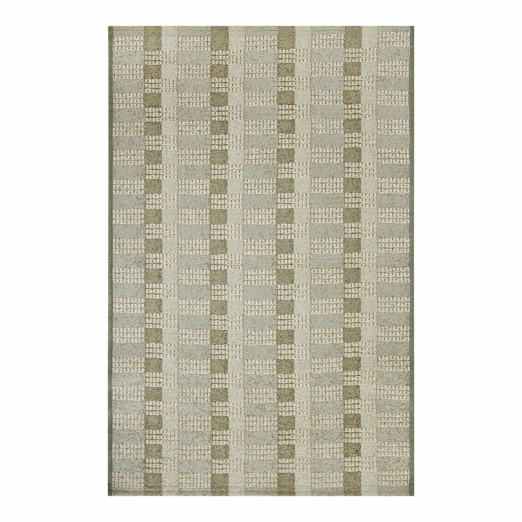 Green Gradient Tapestry Washable Accent Rug with Gel Latex Back, 30x46