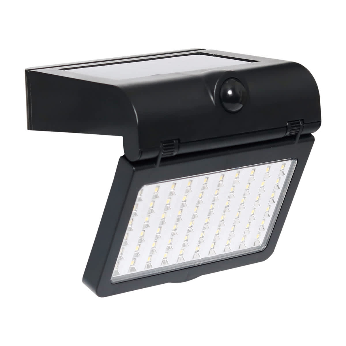 1000-Lumen Solar Black Motion Sensor Adjustable Light