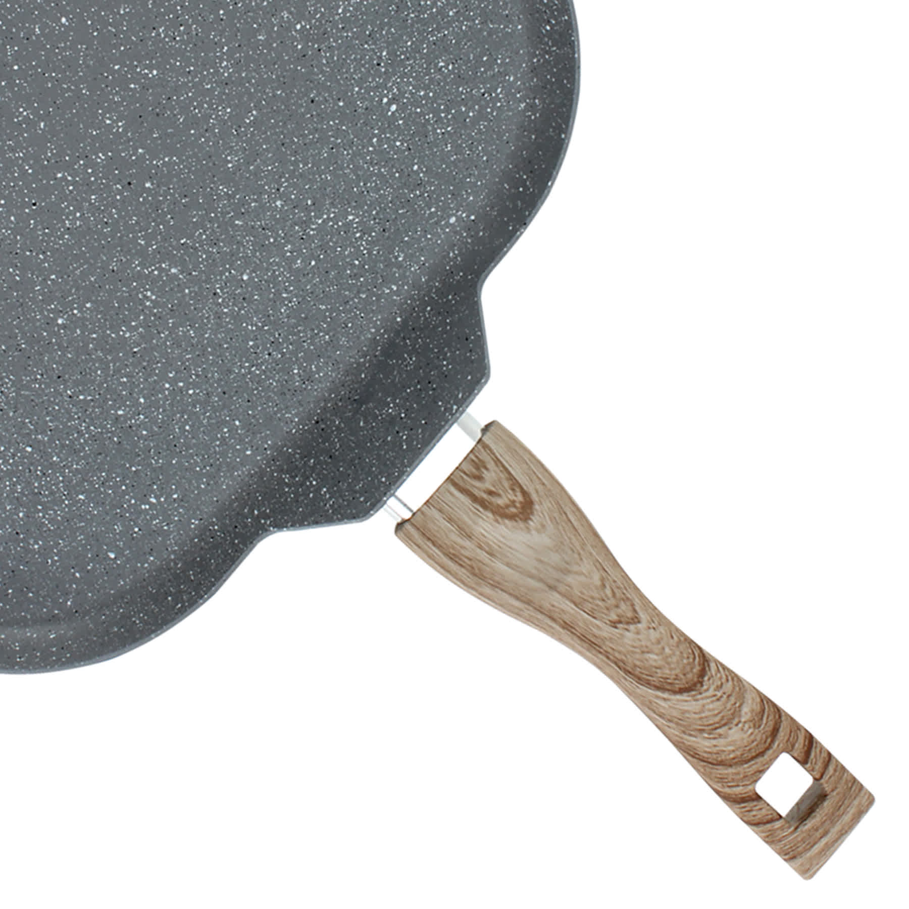 Grey Speckled Non-Stick Griddle Pan, 11"