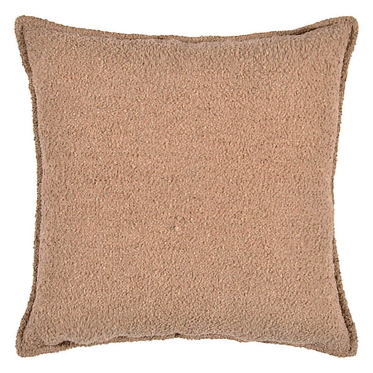 Crosby St. Brown Soft Textured Boucle Throw Pillow, 18"