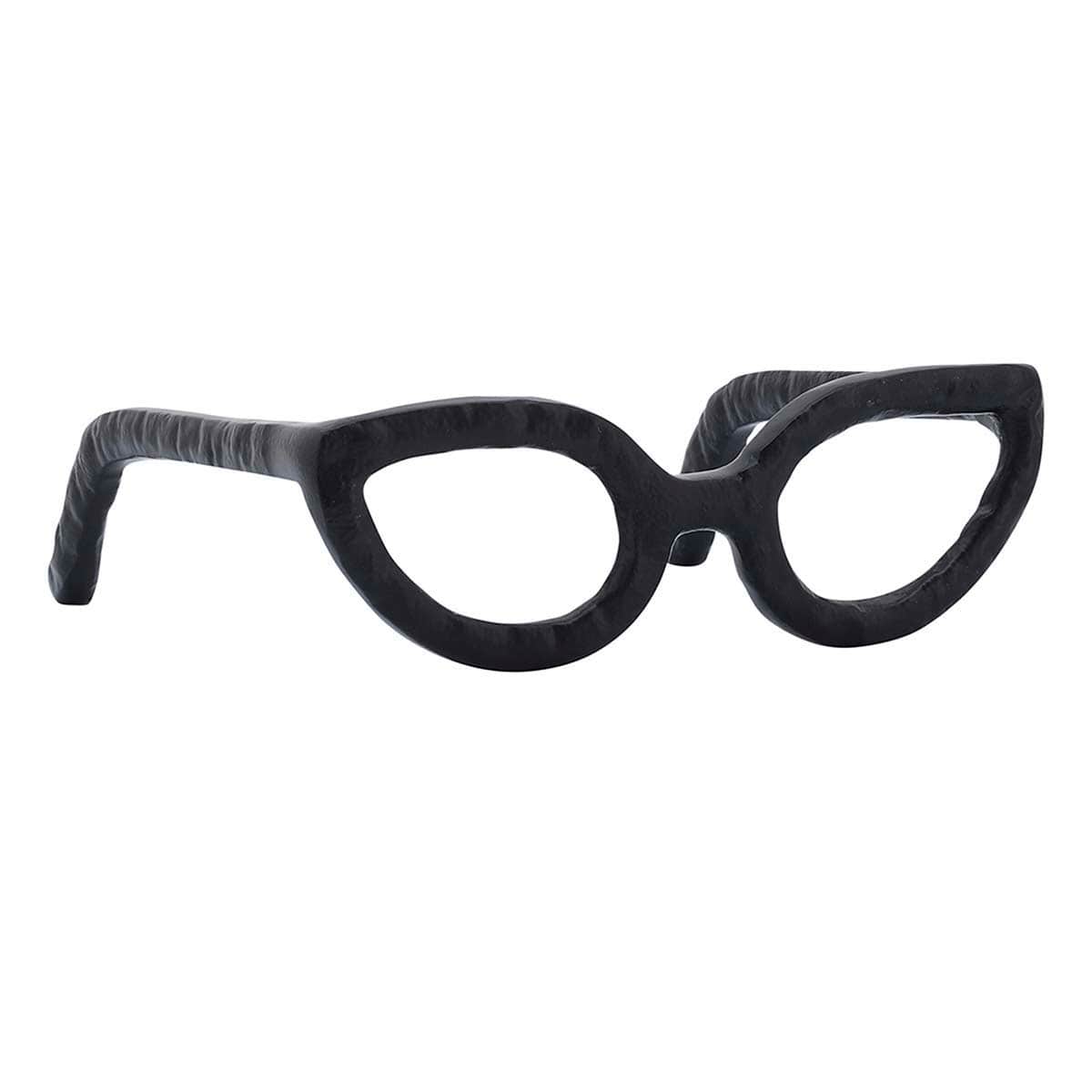 Black Glasses Sculpture, 8"