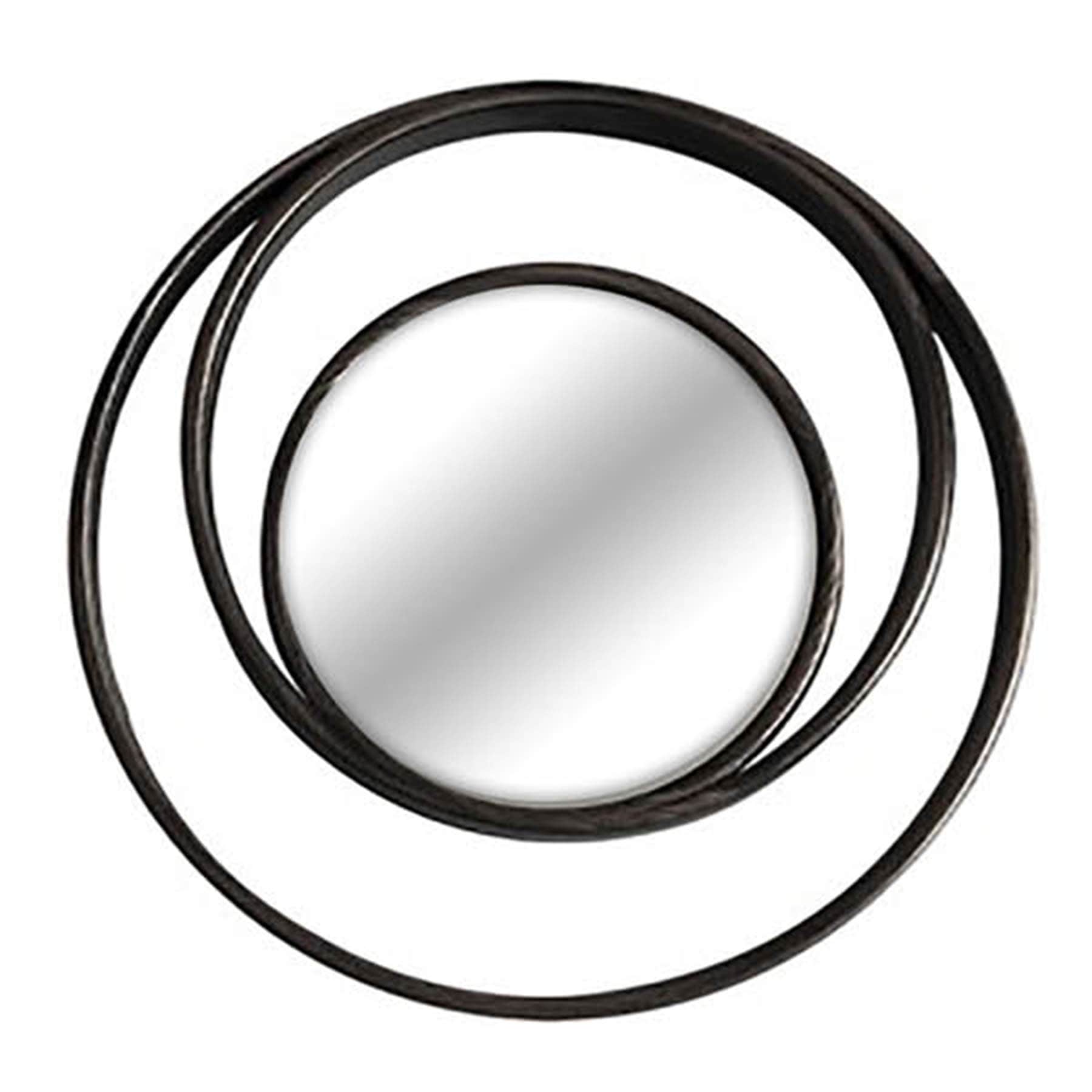 3-Piece Modern Round Mirror Set, 10"