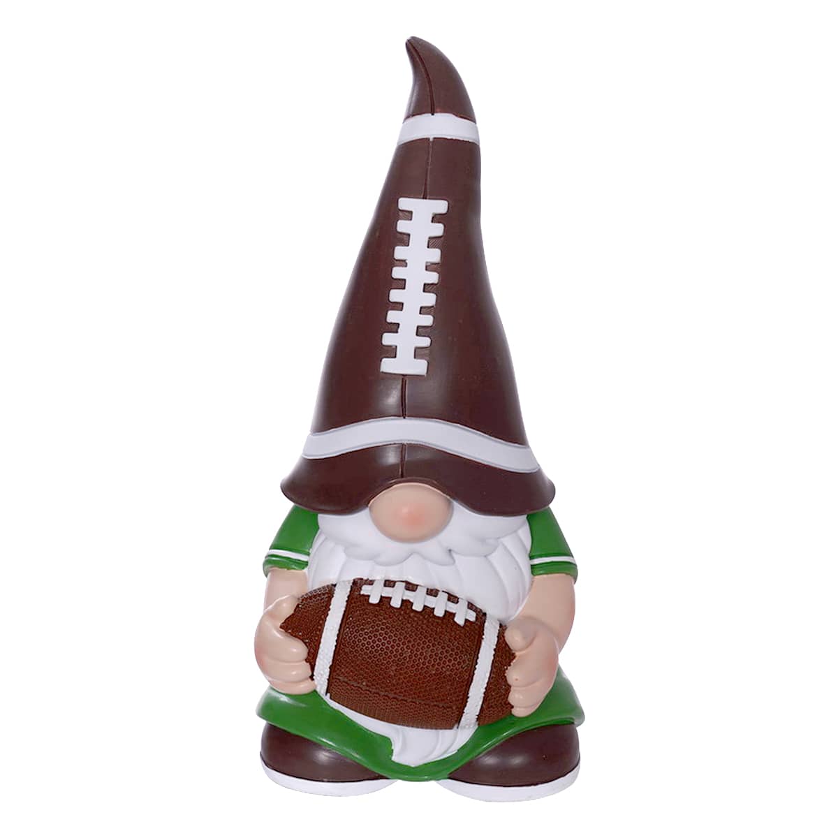 Football Gnome Outdoor Garden Statue, 10"
