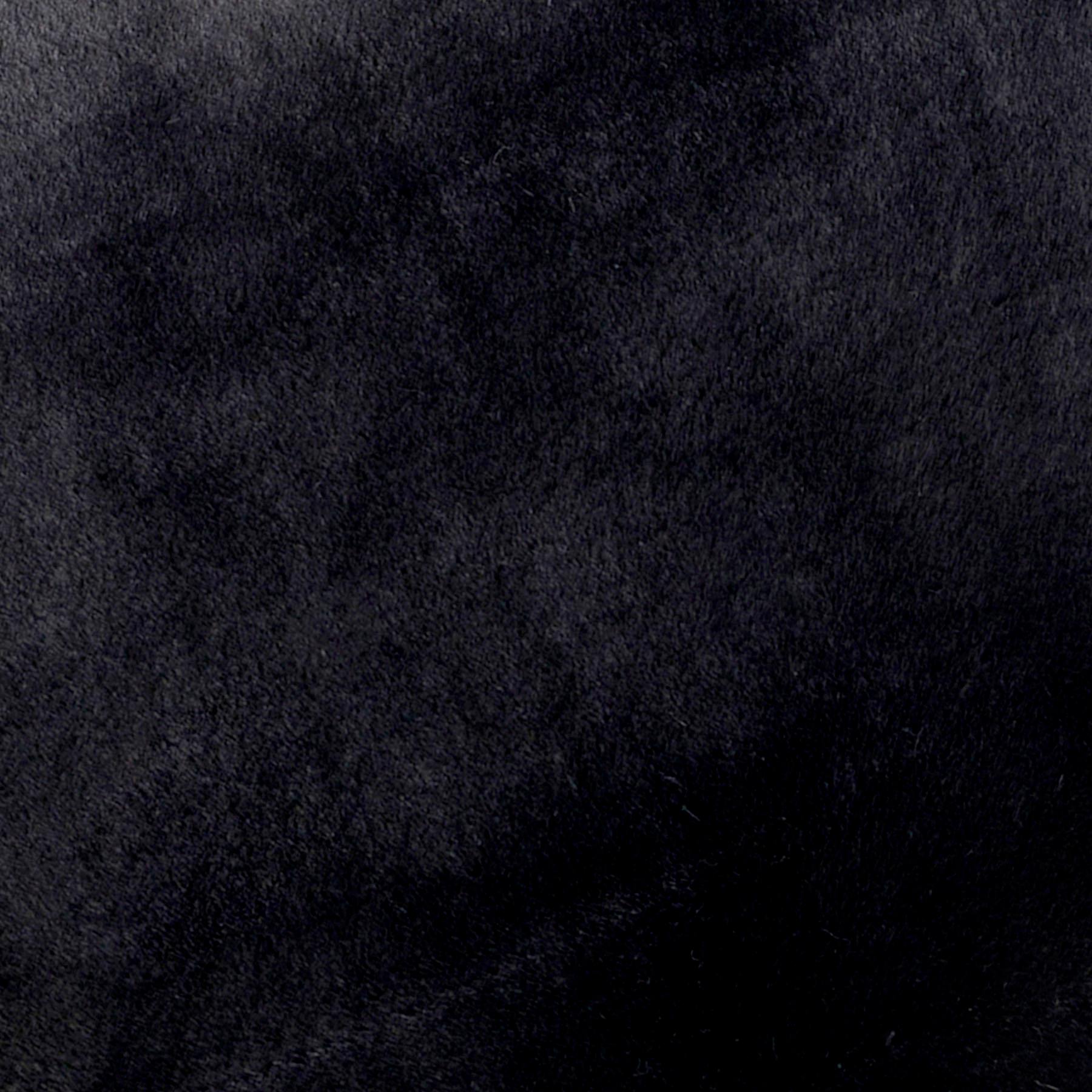 Black Bristol Faux Fur Throw Blanket, 50x60