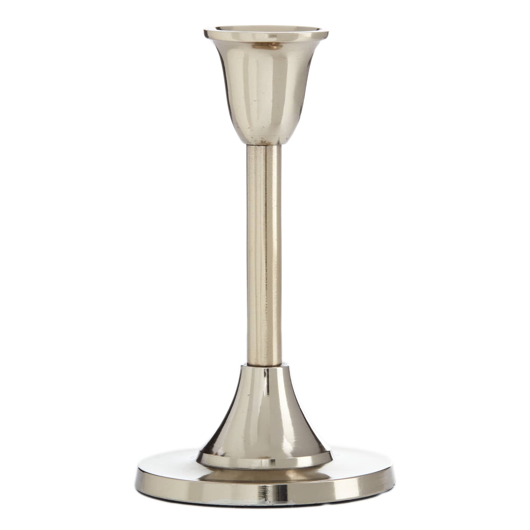 Gold Taper Candle Holder, 6"