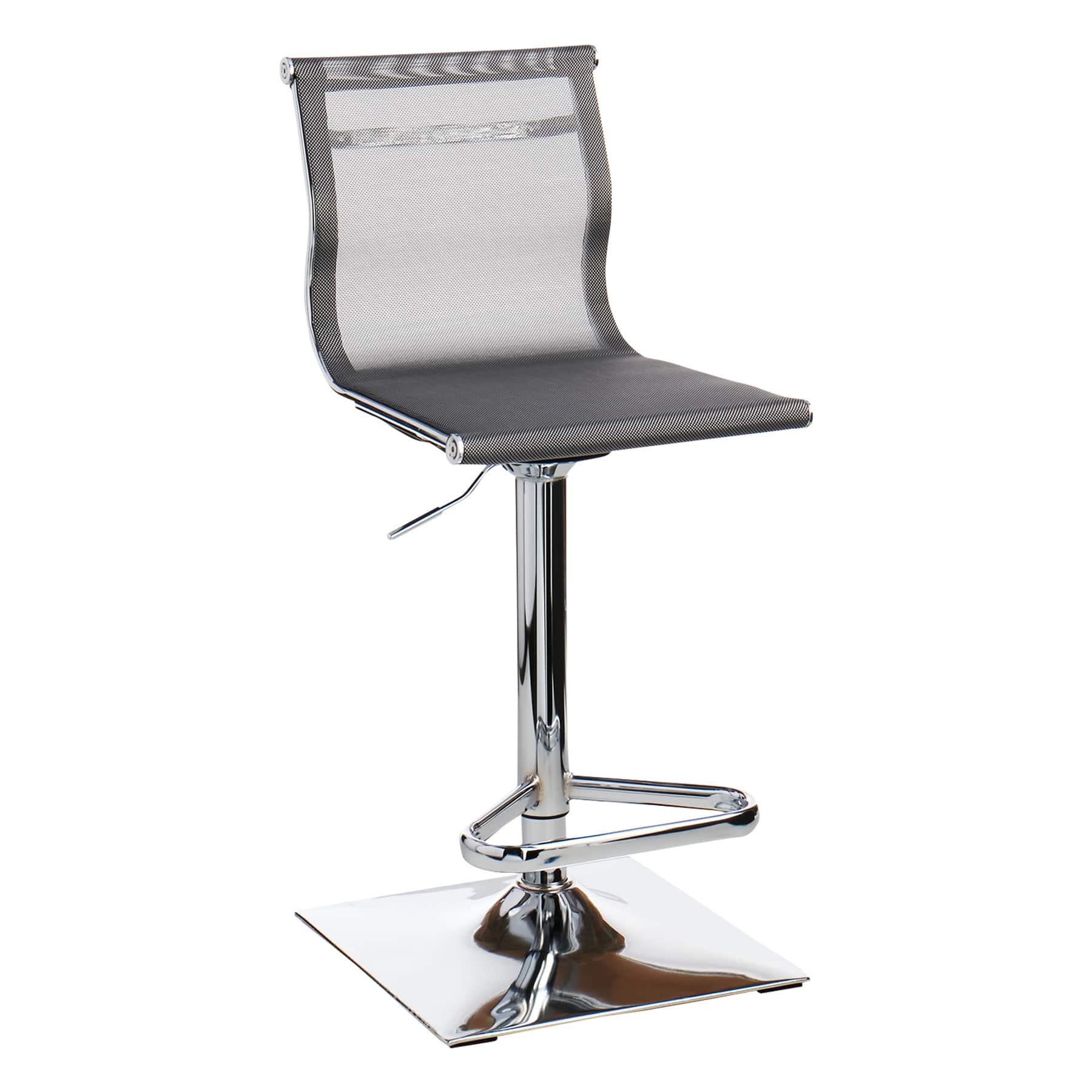 Crosby St. Micah Adjustable Barstool, Grey