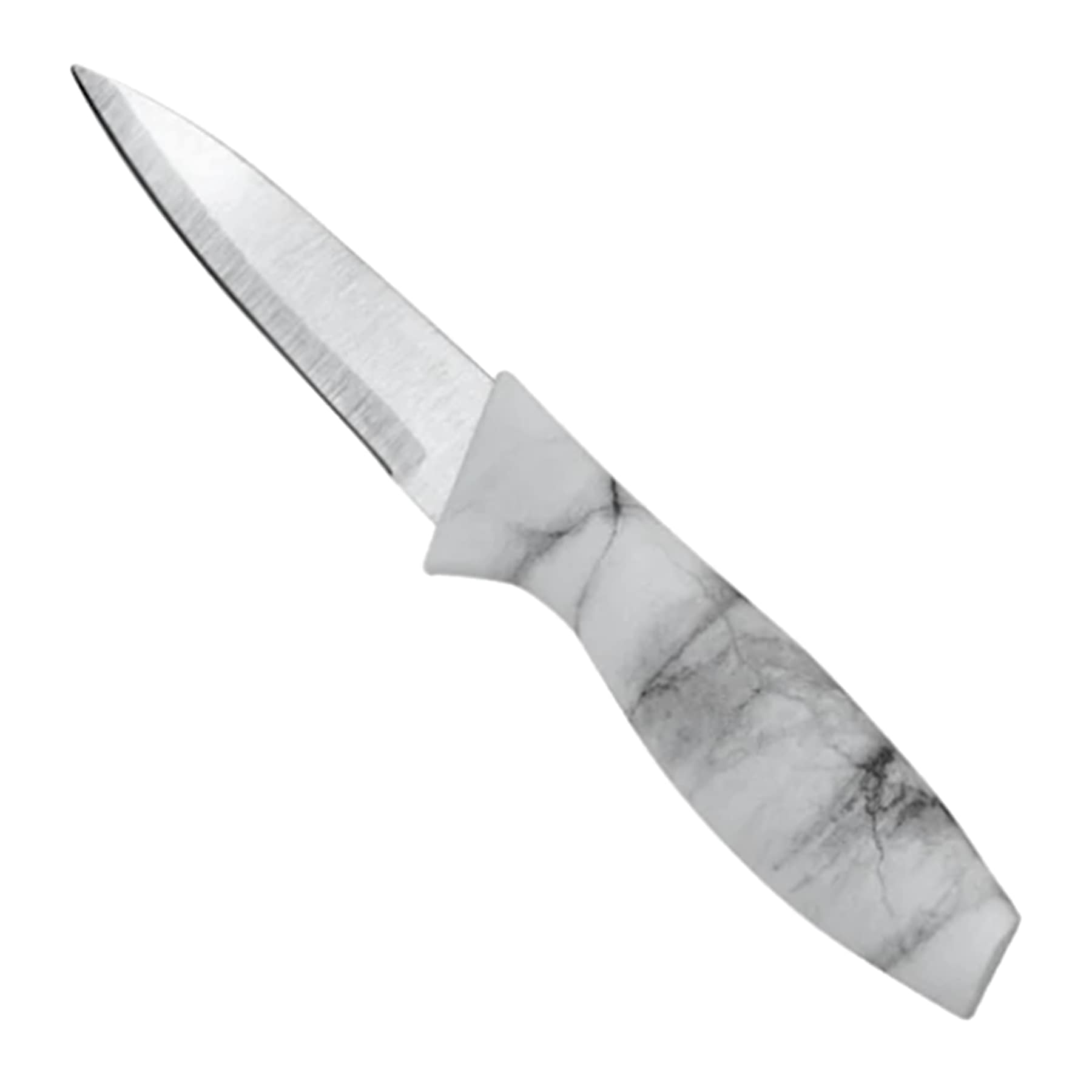 6-Piece Marble-Look Handle Paring Knife & Sheath Set
