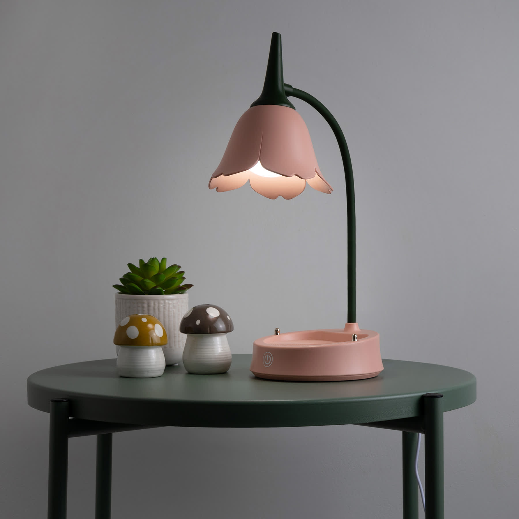 Pink Flower Desk Lamp