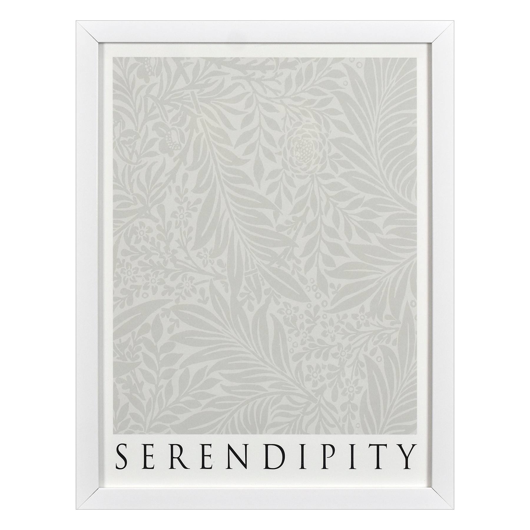 Glass Framed Serendipity Print Wall Art, 13x17