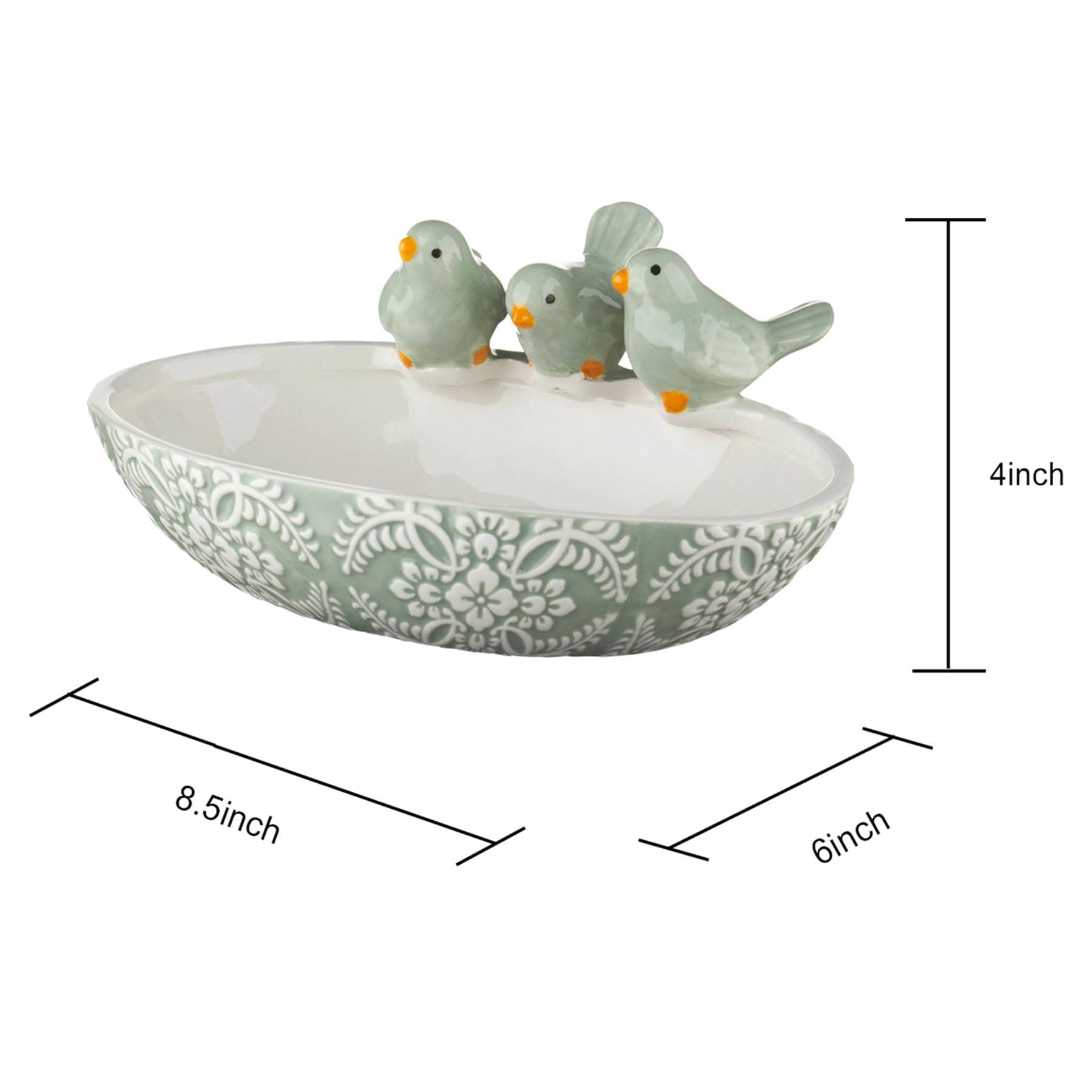 Providence Ceramic Bird Feeder, 8.5"