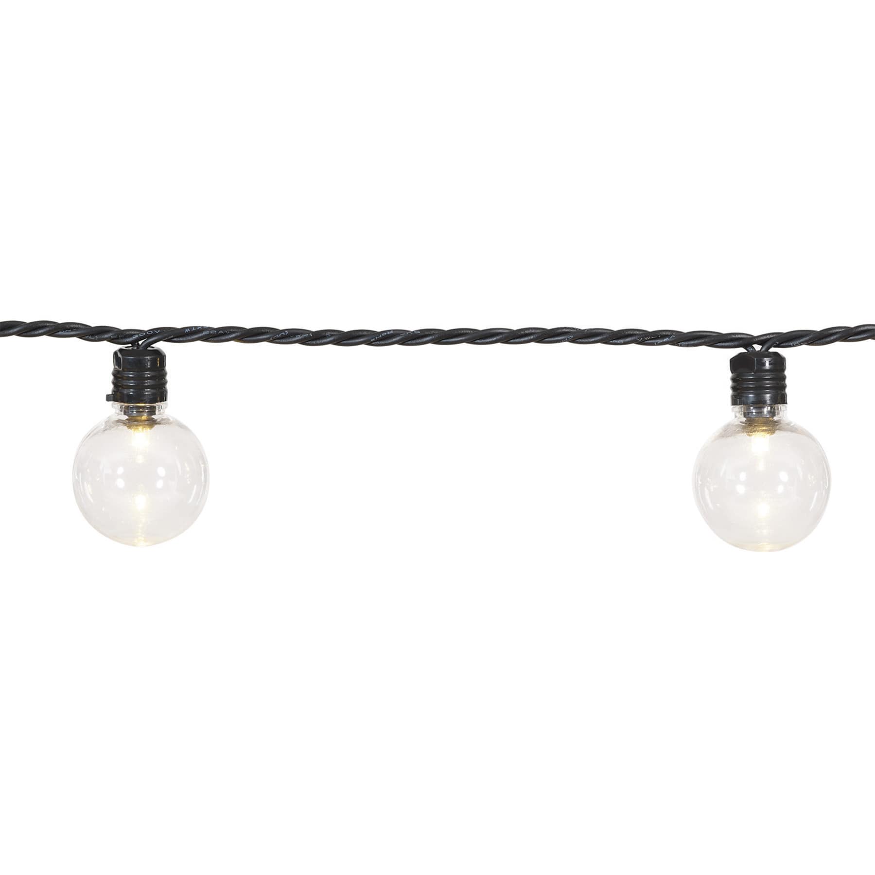 100-Count LED G40 Globe String Lights with Black Wire
