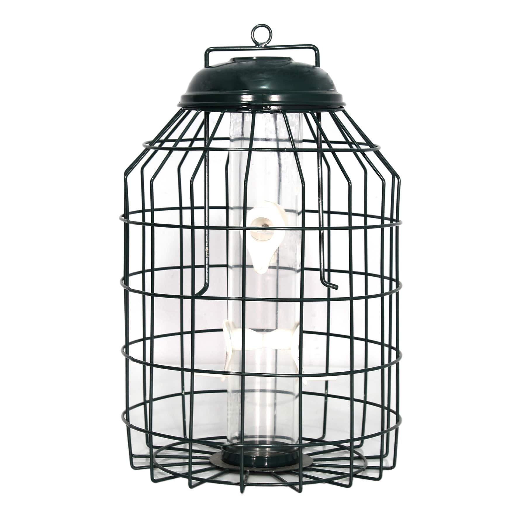 Green Squirrel Cage Bird Feeder, 14.5"