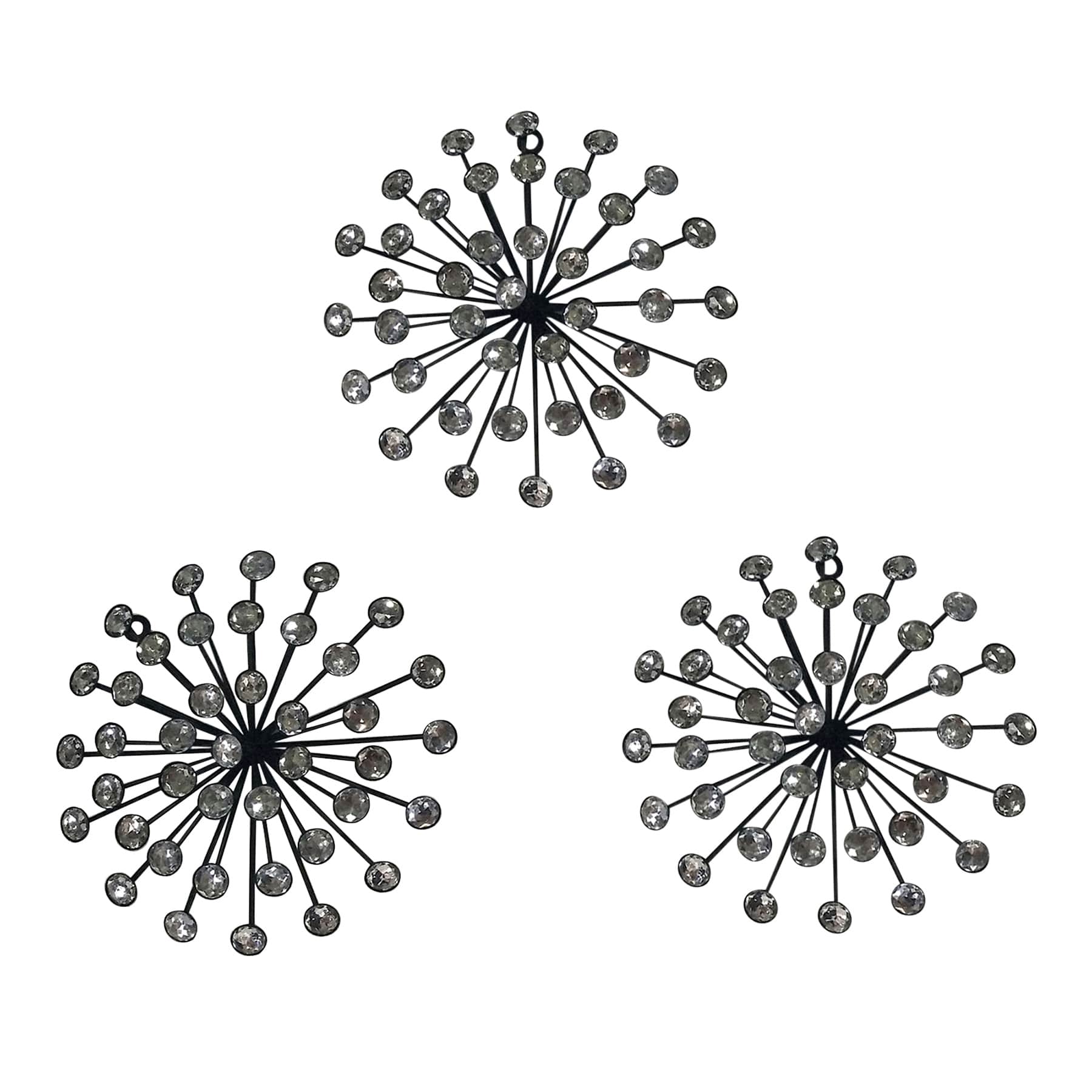3-Piece Acrylic Burst Set Wall Art, 10"