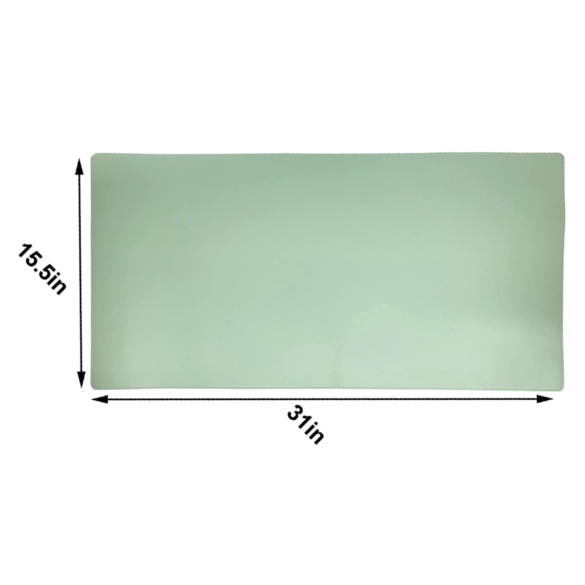 Mint Faux Leather Desk Pad, 31x15.5
