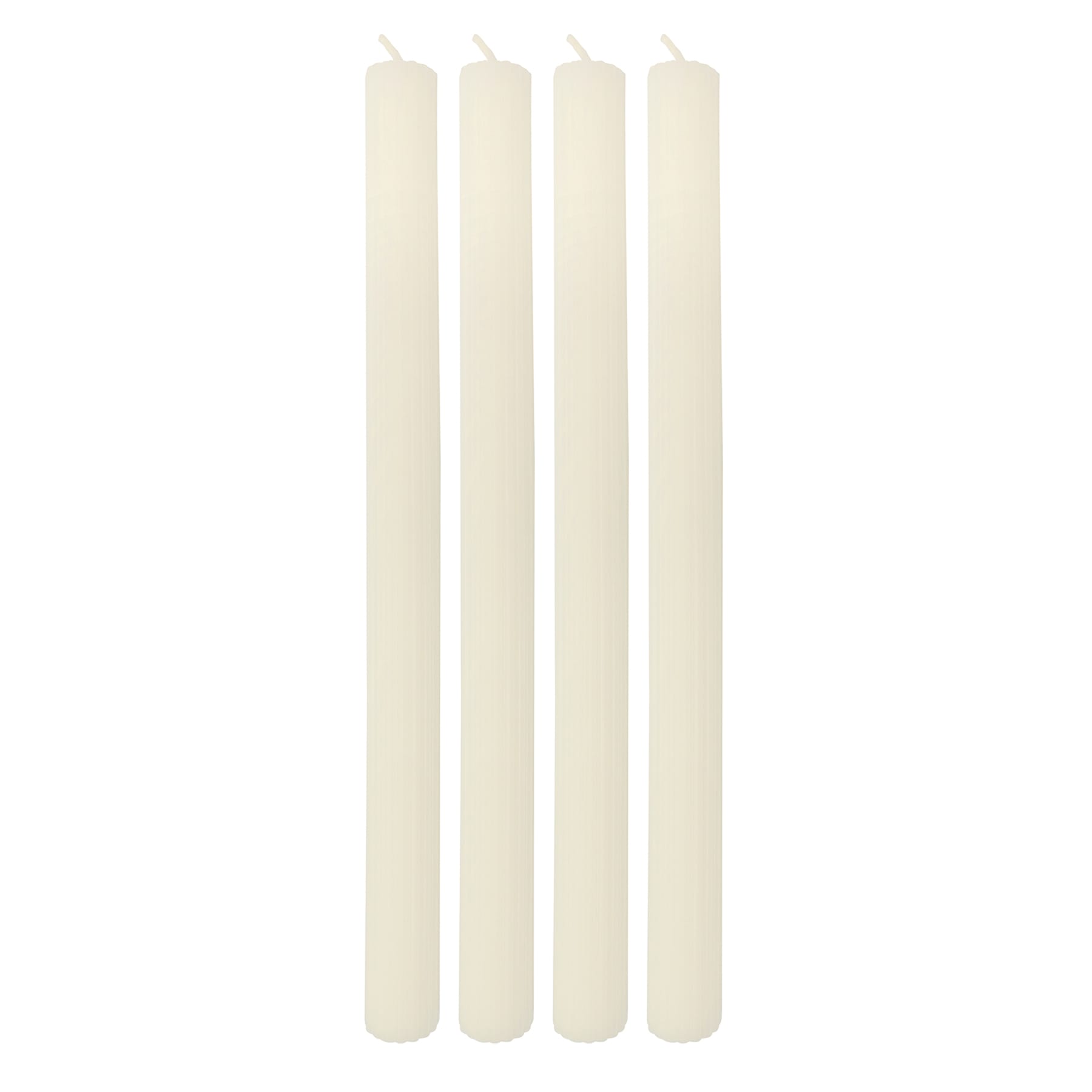 Tracey Boyd 4-Pack White Unscented Taper Candles, 10"