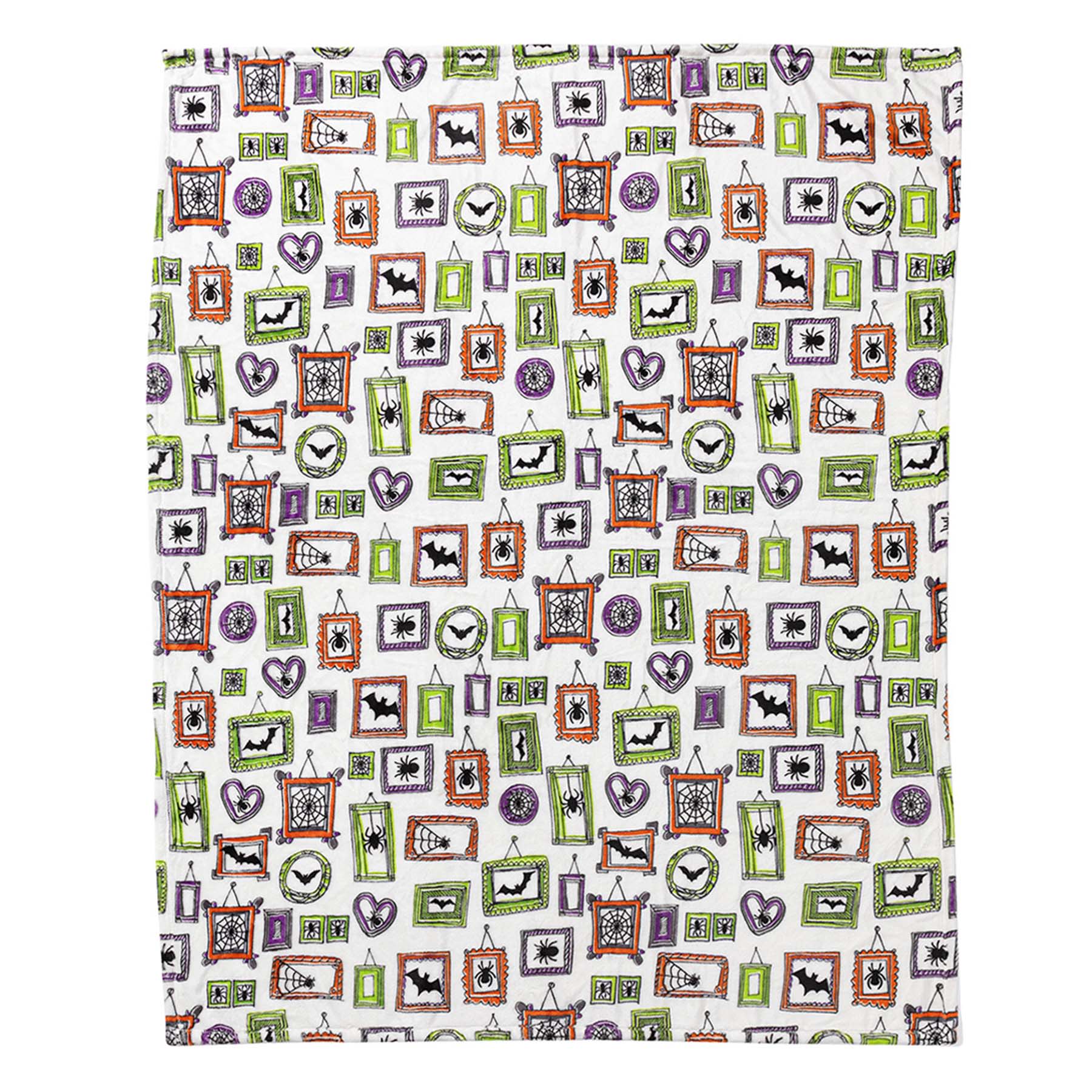 Halloween Frames Plush Throw Blanket, 50x60