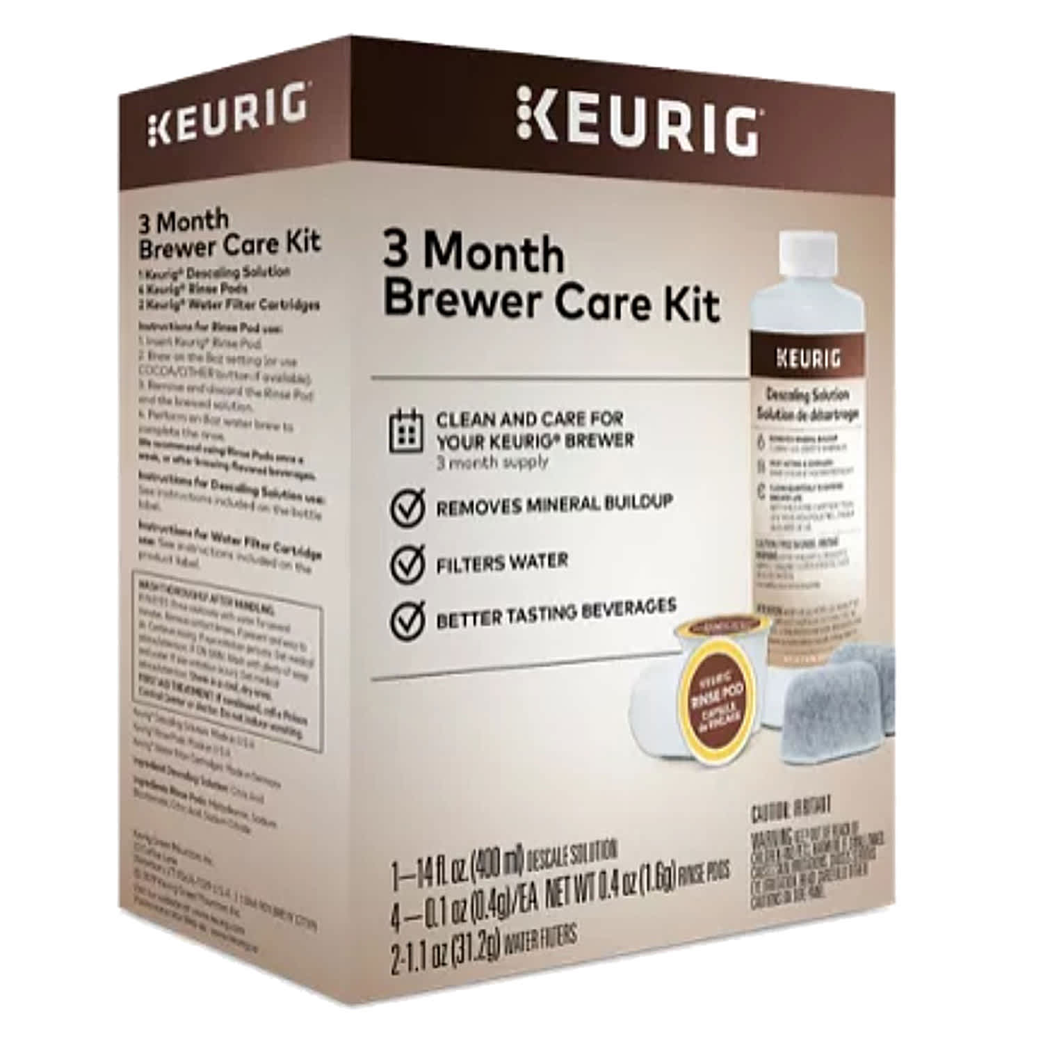 Keurig 3-Month Brewer Care Kit