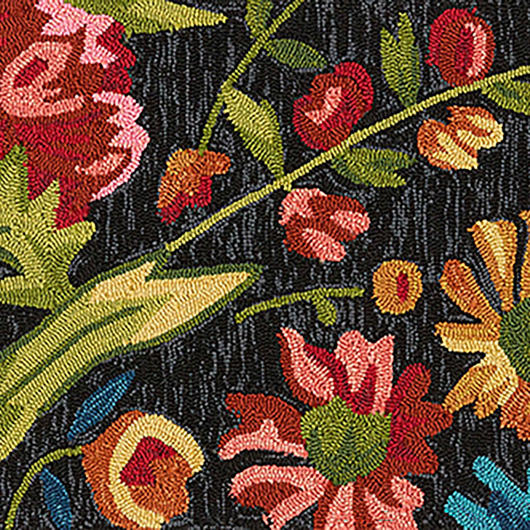 (E255) Santa Monica Beach Floral Runner, 2x10