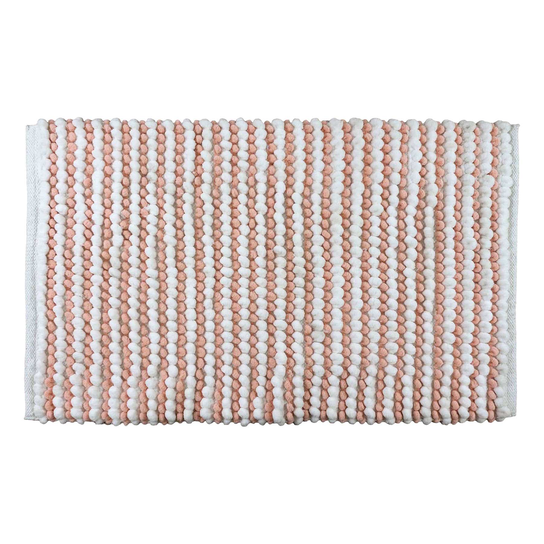 Pink Chenille Loop Cotton Bath Rug, 20x30