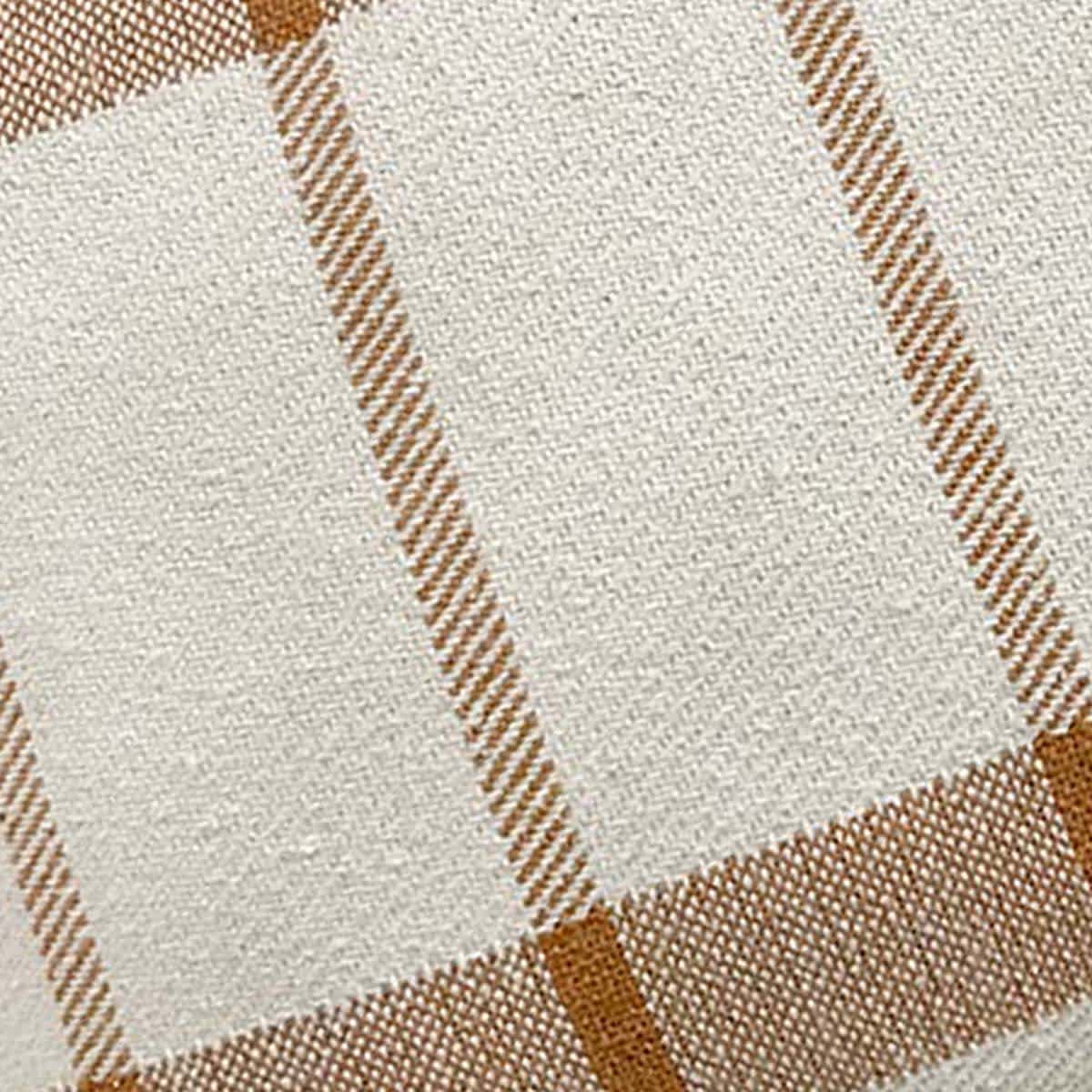 Honeybloom Beige Open Grid Throw Pillow, 14x20