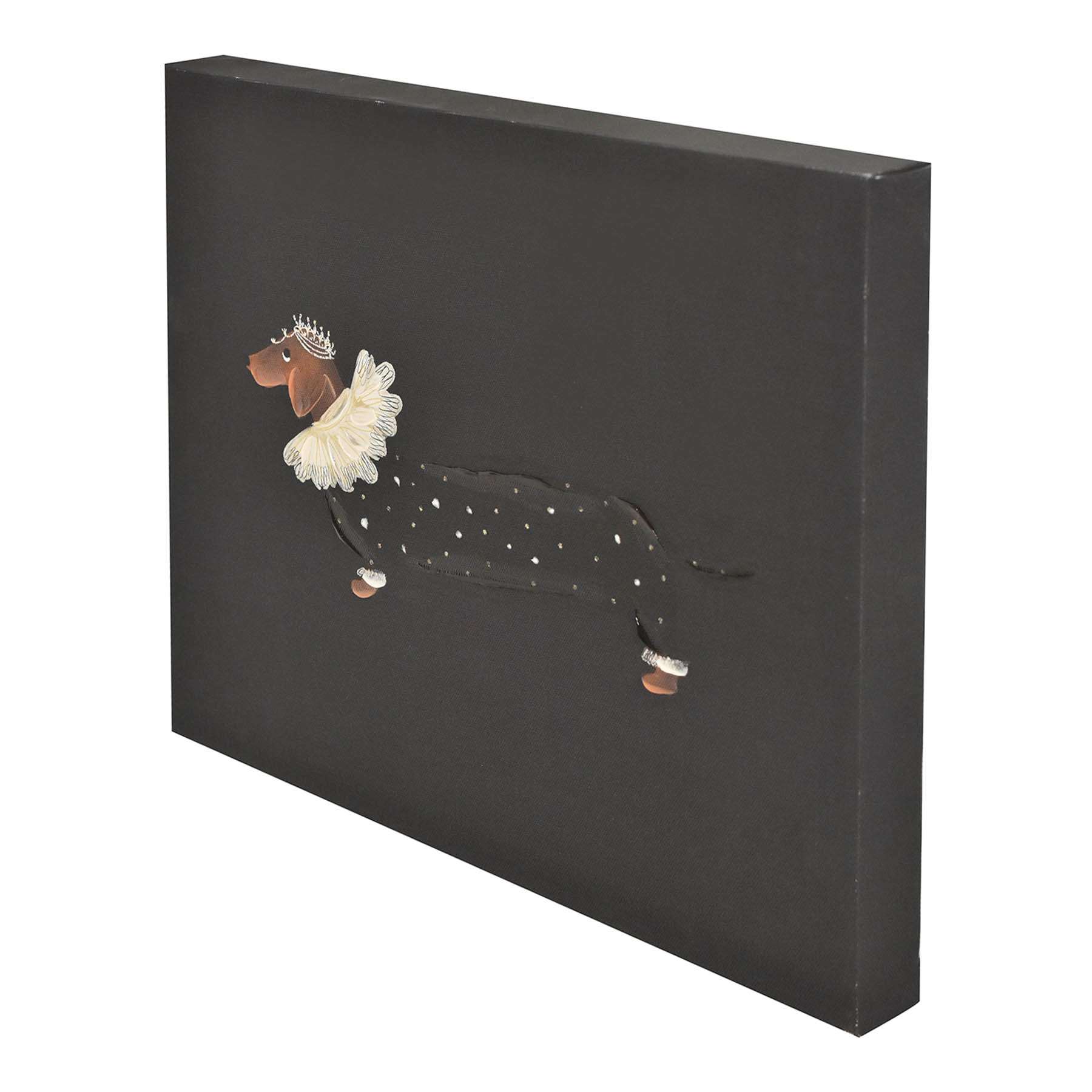 Fancy Dachshund Dog Canvas Wall Art, 16x12