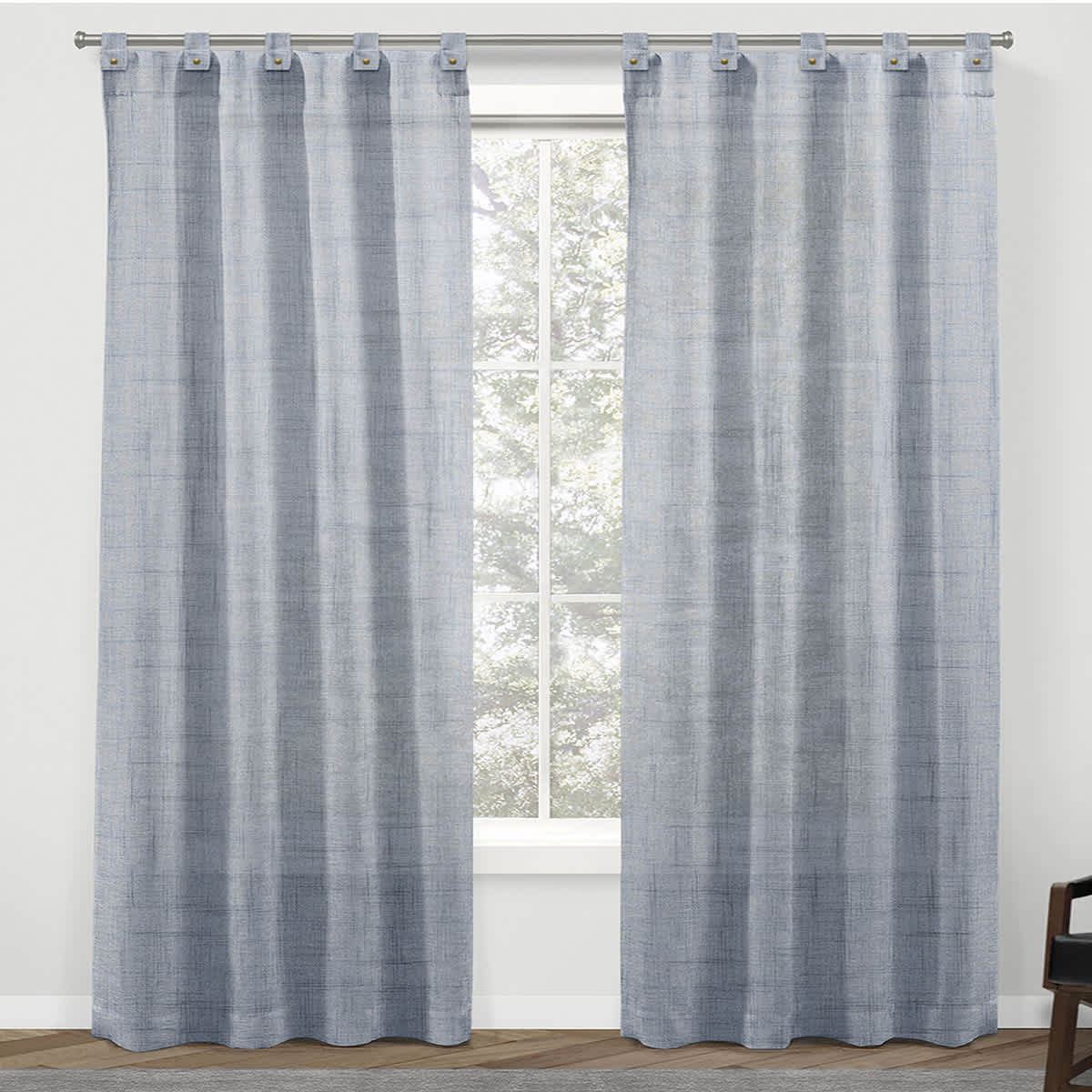 Blue Light Filtering Tab Top Curtain Panel, 84"