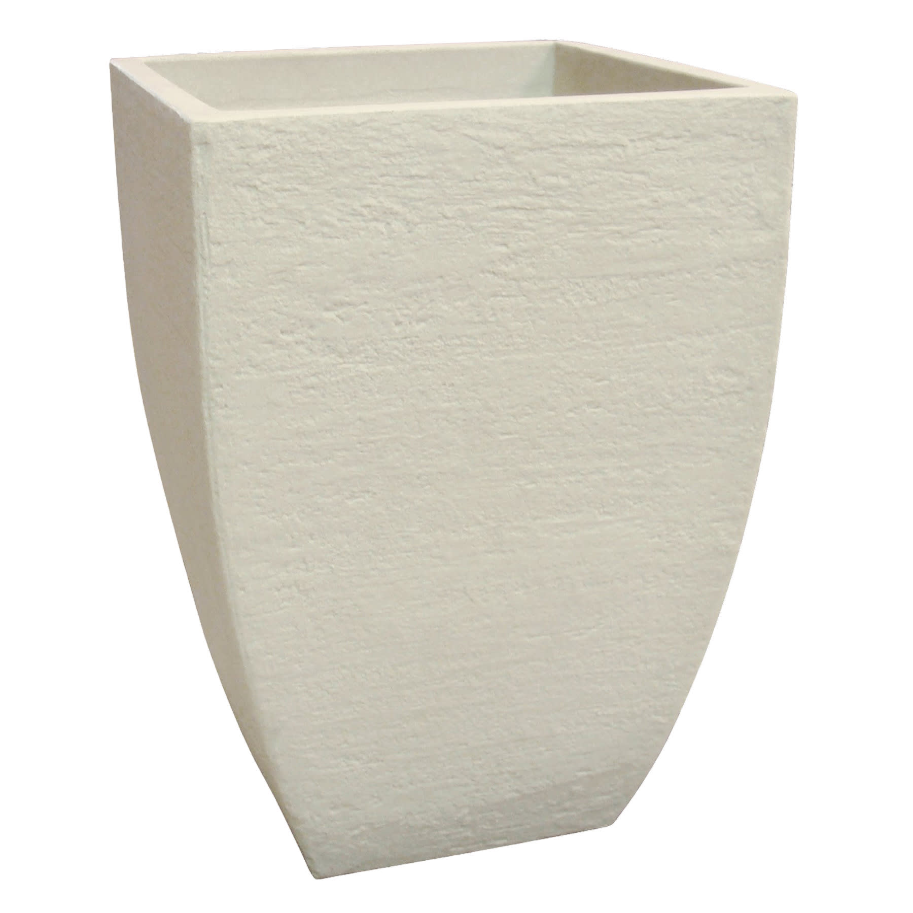 Off White Round & Square Planter, 11.8"