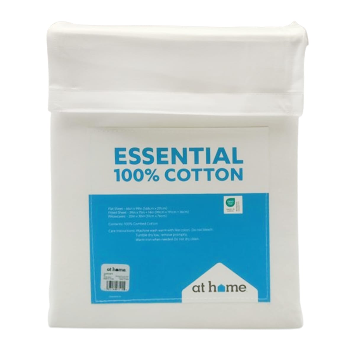 3-Piece White 200 Thread Count Brushed Cotton Sheet Set, Twin/Twin XL