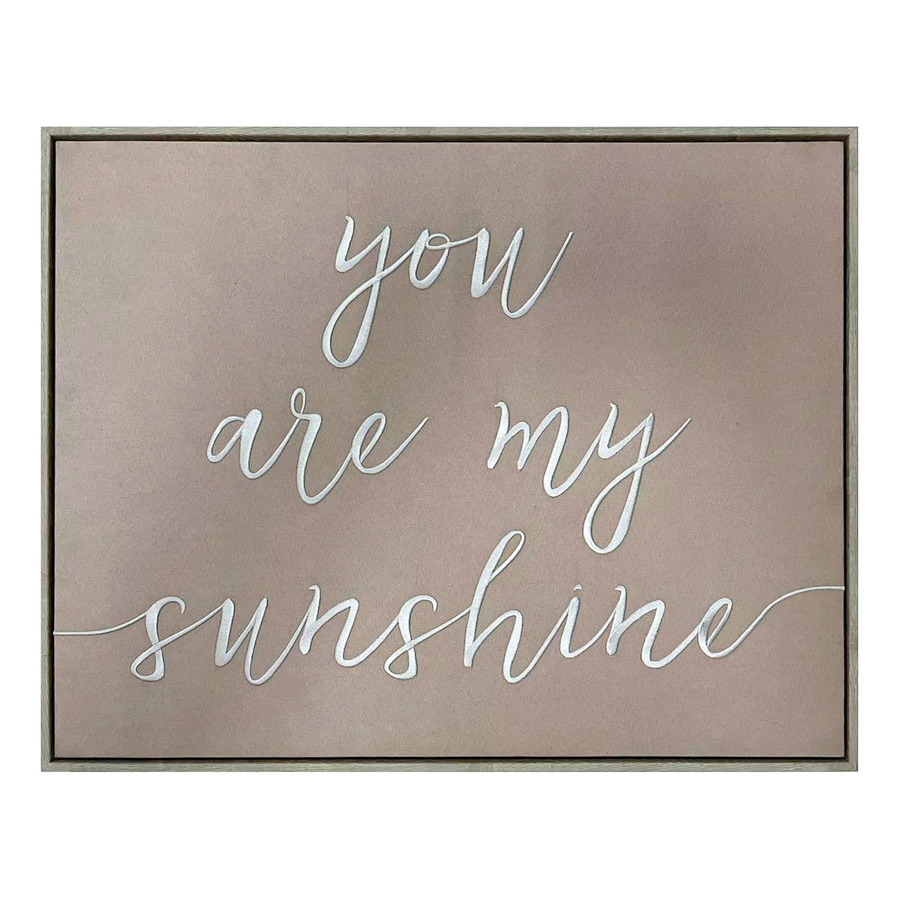 Framed You Are My Sunshine Canvas Wall Art, 20x16
