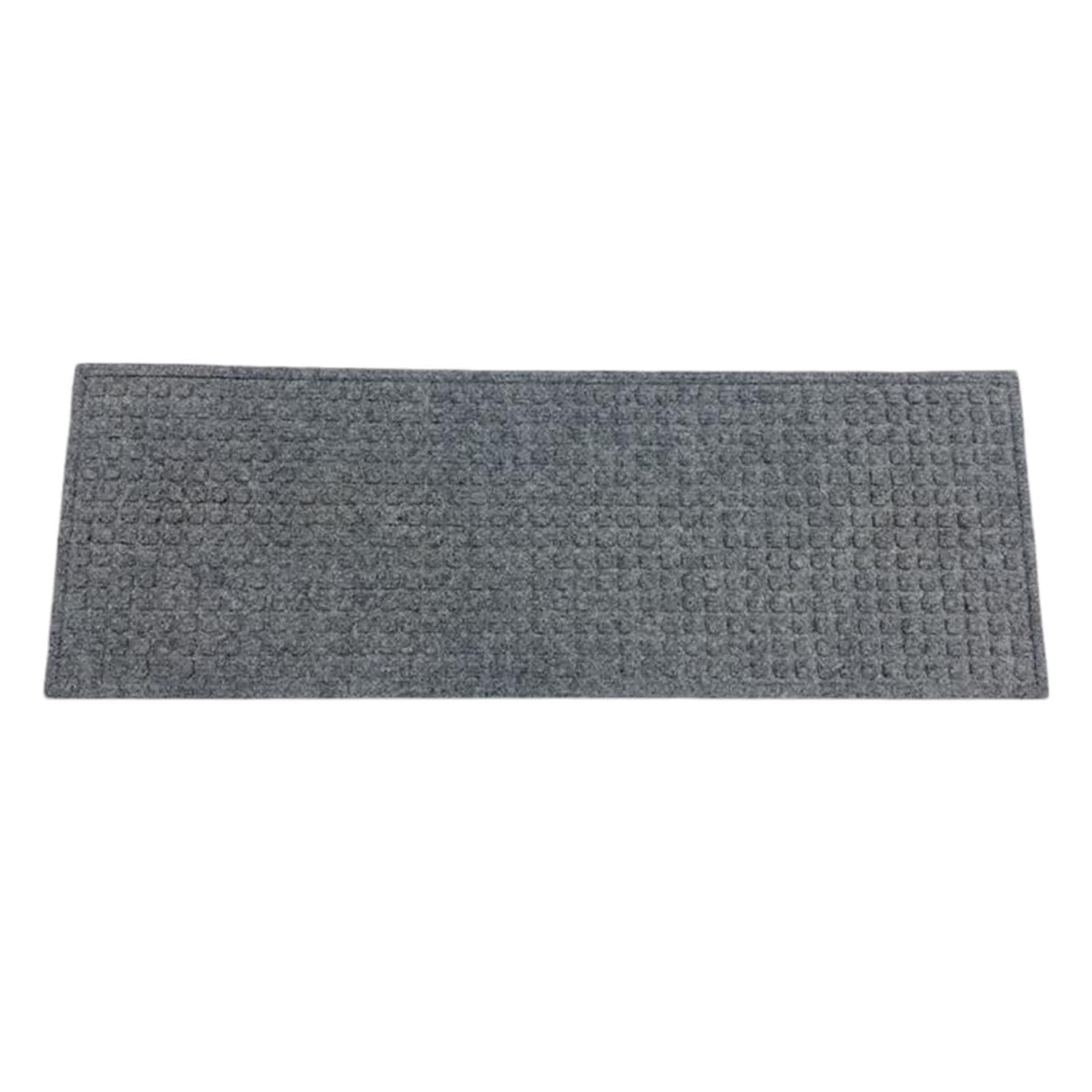 4-Pack Grey Rubber Stair Treads, 10x30
